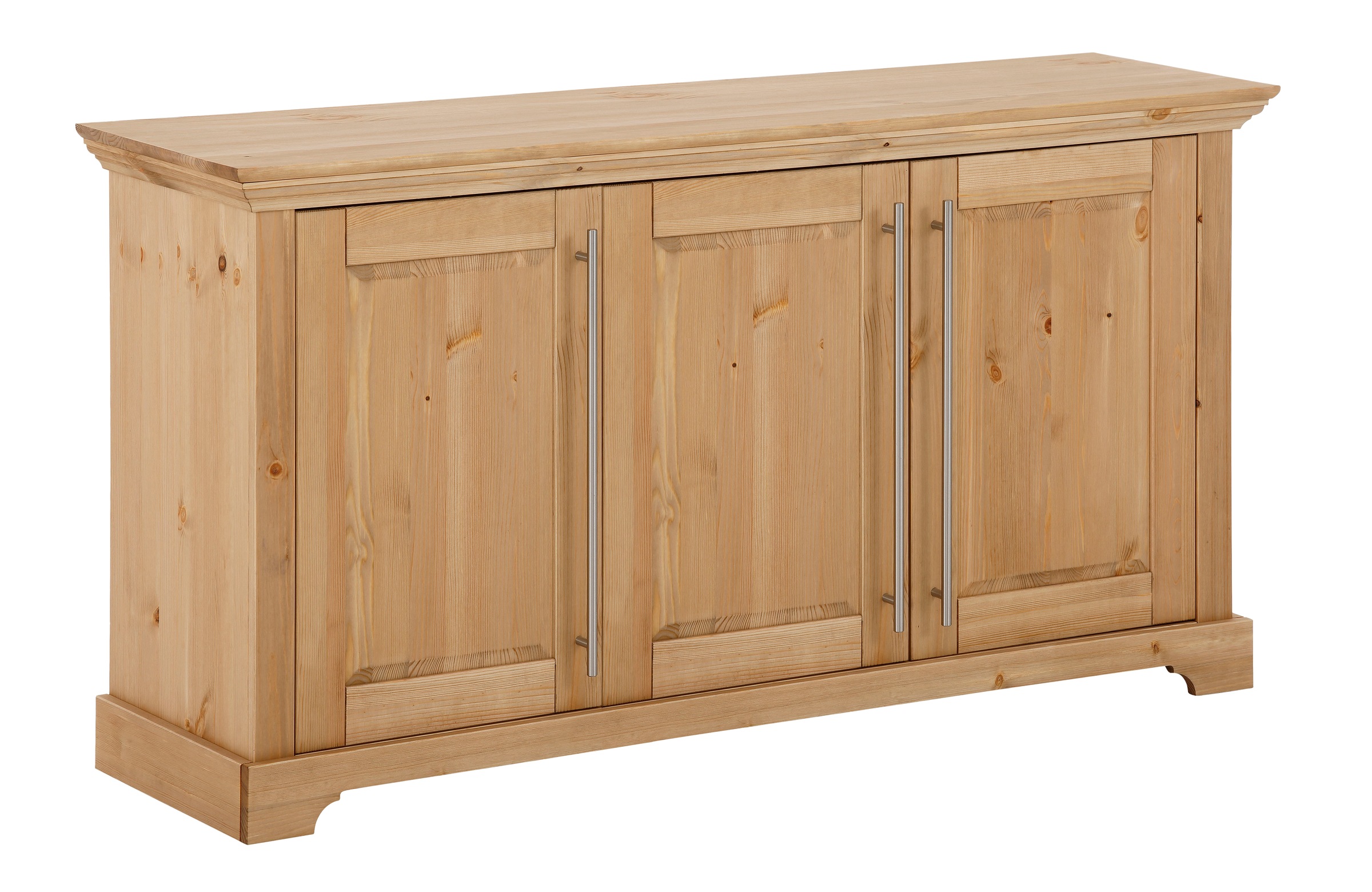 Image of GOODproduct Kommode "Melissa" aus massiver Kiefer, FSC zertifiziert, 3-türig, Breite 132 cm