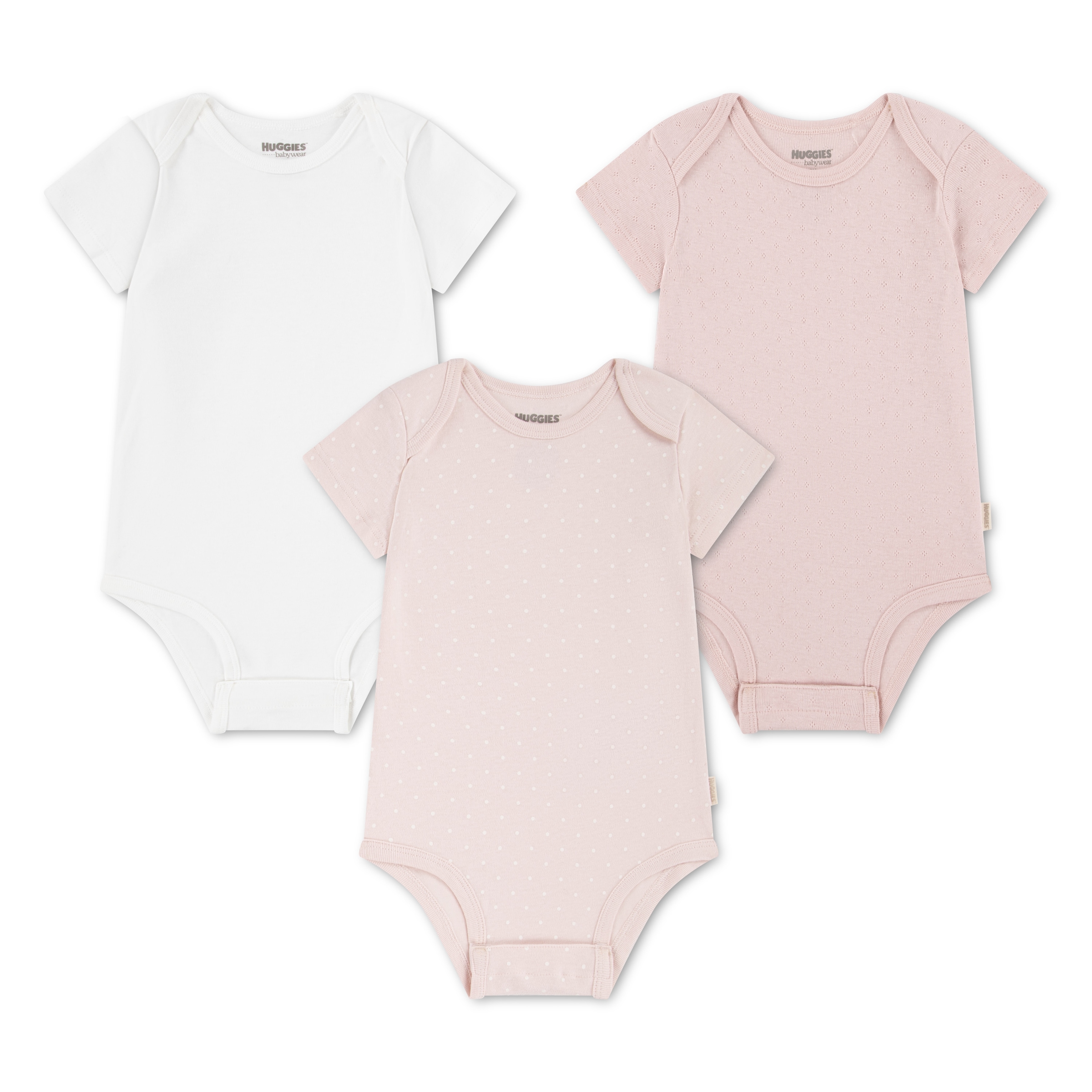 Image of HUGGIES babywear Body "HUGB 3PK BODYSUIT" Packung, 3 Stk. aus Baumwolle