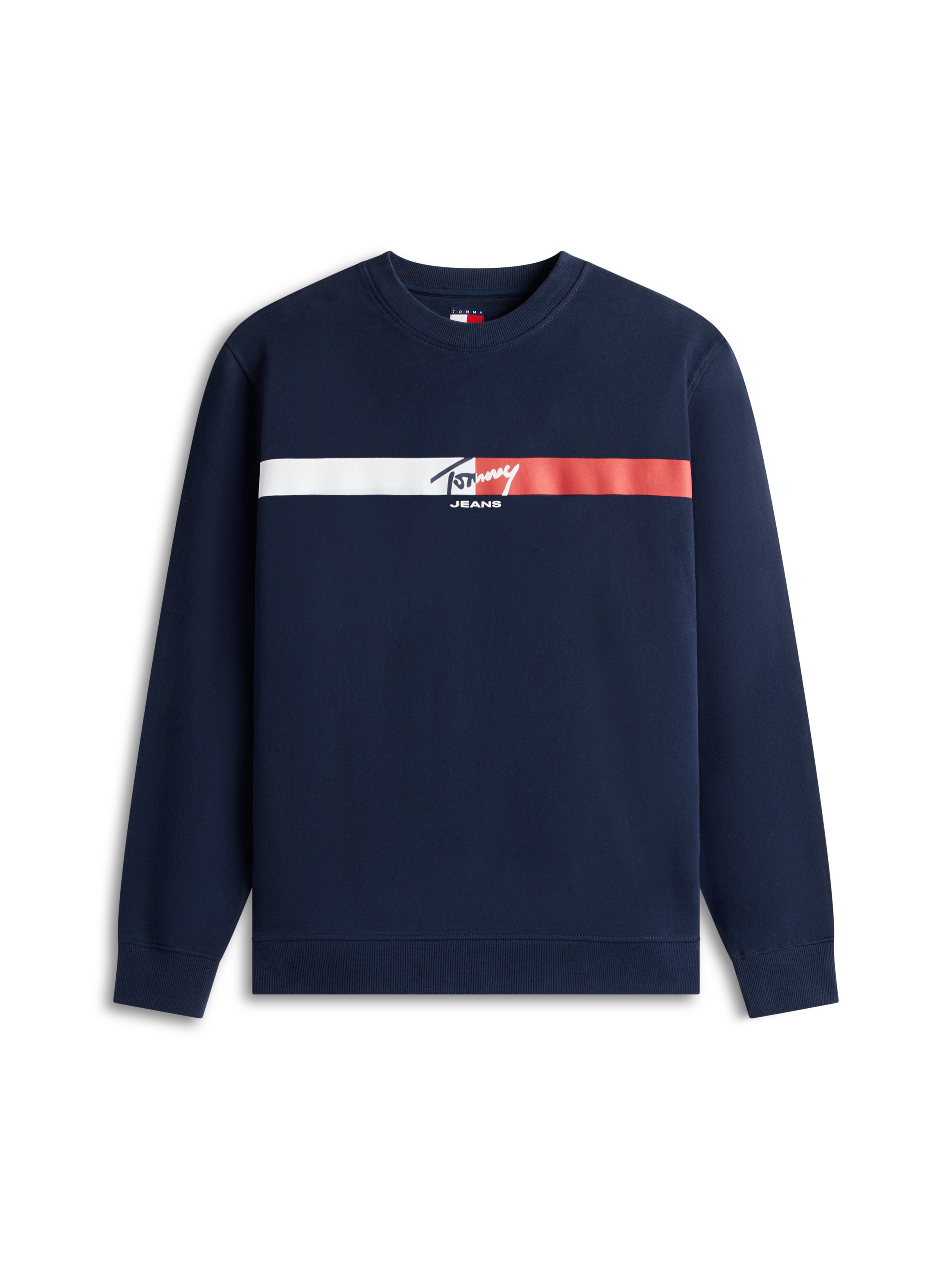 Tommy Jeans Sweat-shirt »TJM REGULAR SIGN STRIPE«, coupe régulière avec imprimé de marque
