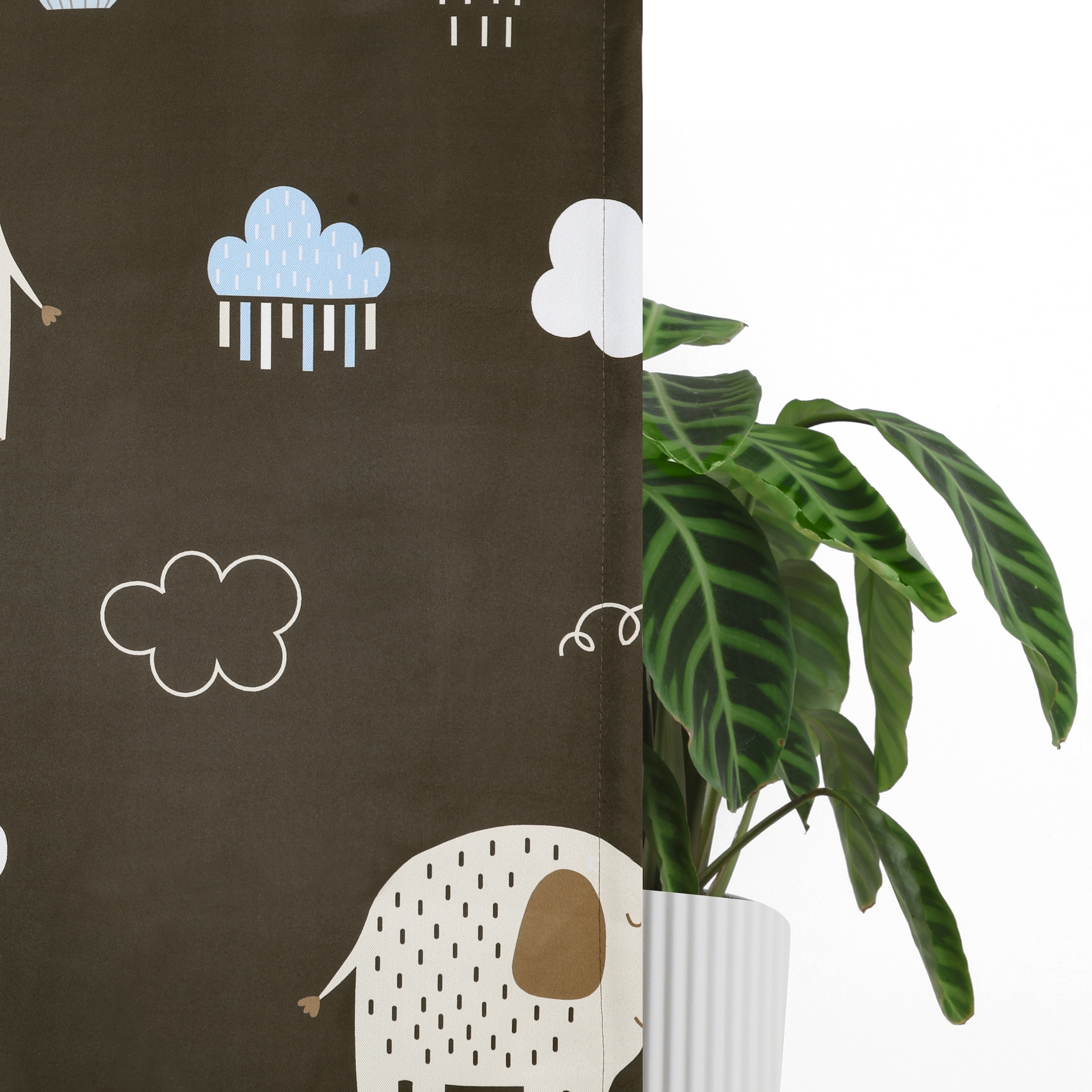 GOODproduct Gardine »Maurrice« Ösen 1 Stk. tlg. Blickdicht, Ösen- Aufhängung, Pflegeleicht, Elefanten Design