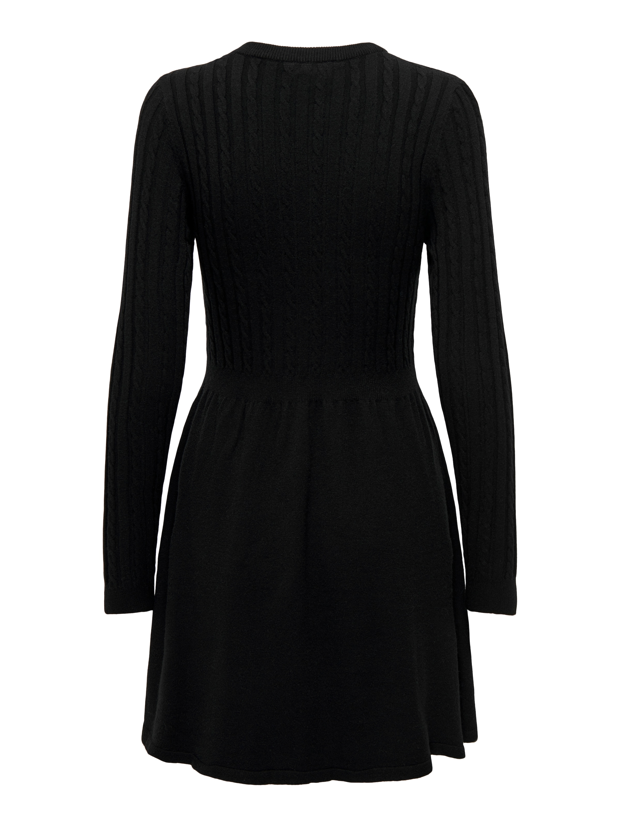 ONLY Strickkleid »ONLFIA LS CABLE DRESS KNT«, tailliert und mit dezentem Zopfstrickmuster im Oberteil