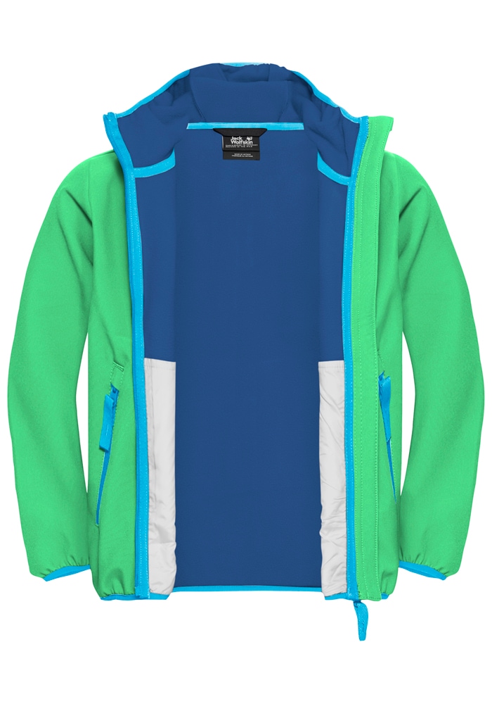 Jack Wolfskin Softshelljacke »FOURWINDS JACKET KIDS« mit Kapuze