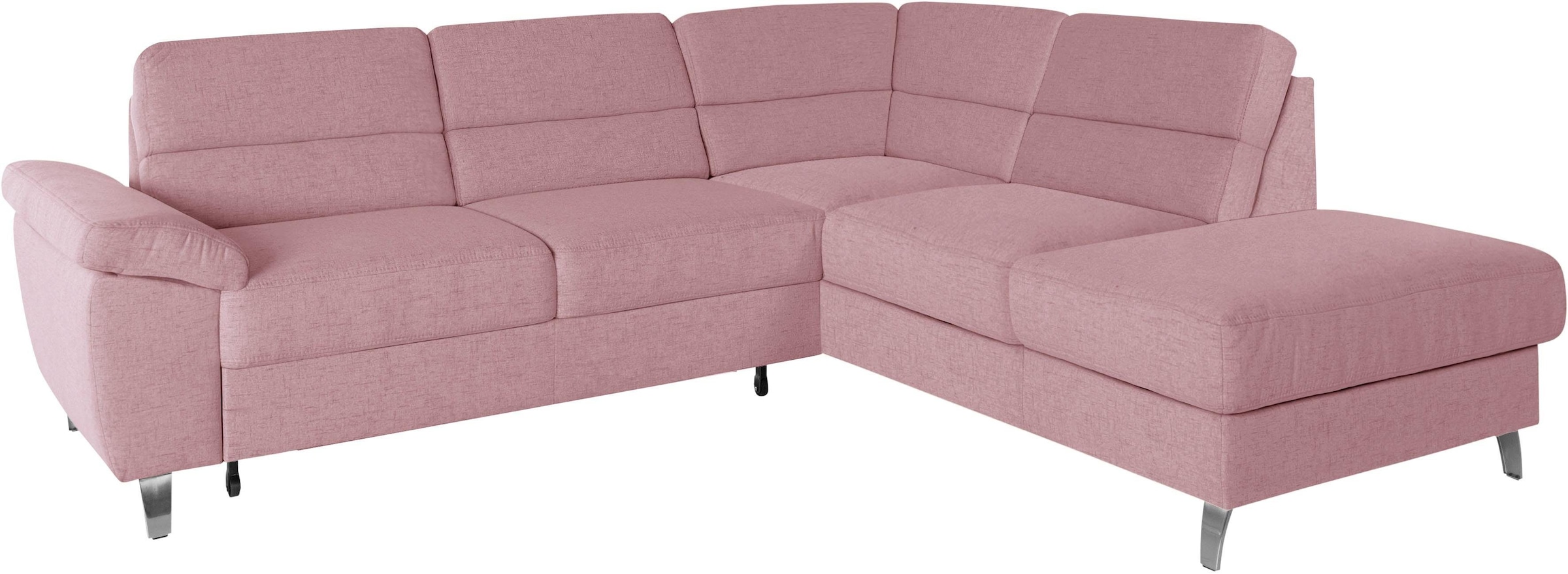 sit&more Ecksofa »Sorano L-Form«, wahlweise mit Bettfunktion und Bettkasten