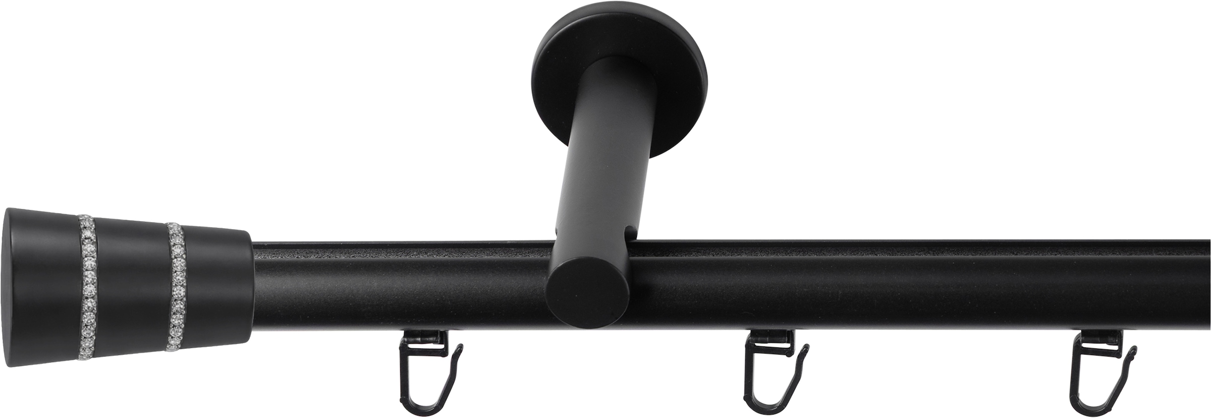 SN DECO GROUP Gardinenstange Ø 19 mm 1 läufig-läufig Fixmass;kürzbar