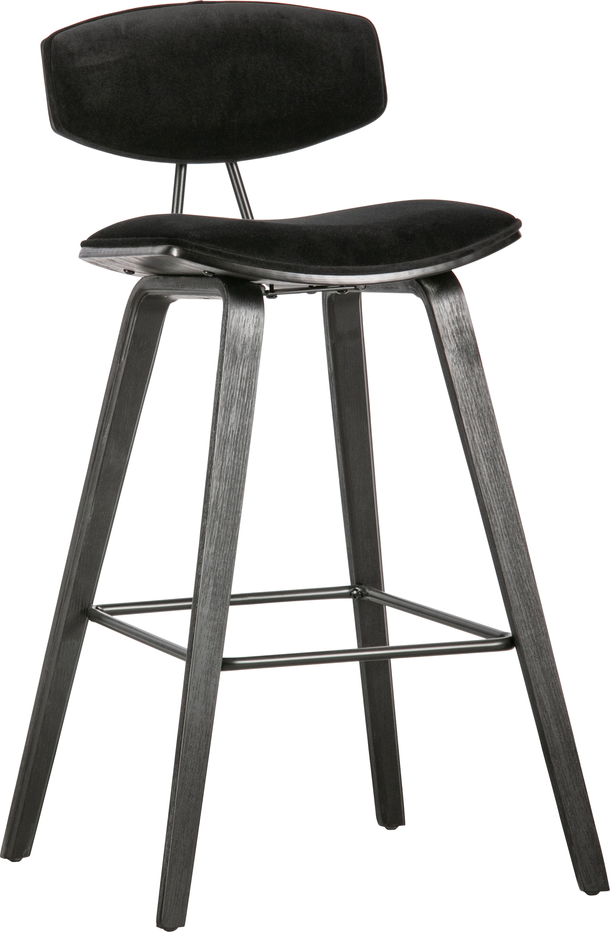 WOOOD Barhocker »Senn« 2 Stk. tlg. Sitzfläche aus Samt, H 94 cm x B 41 cm