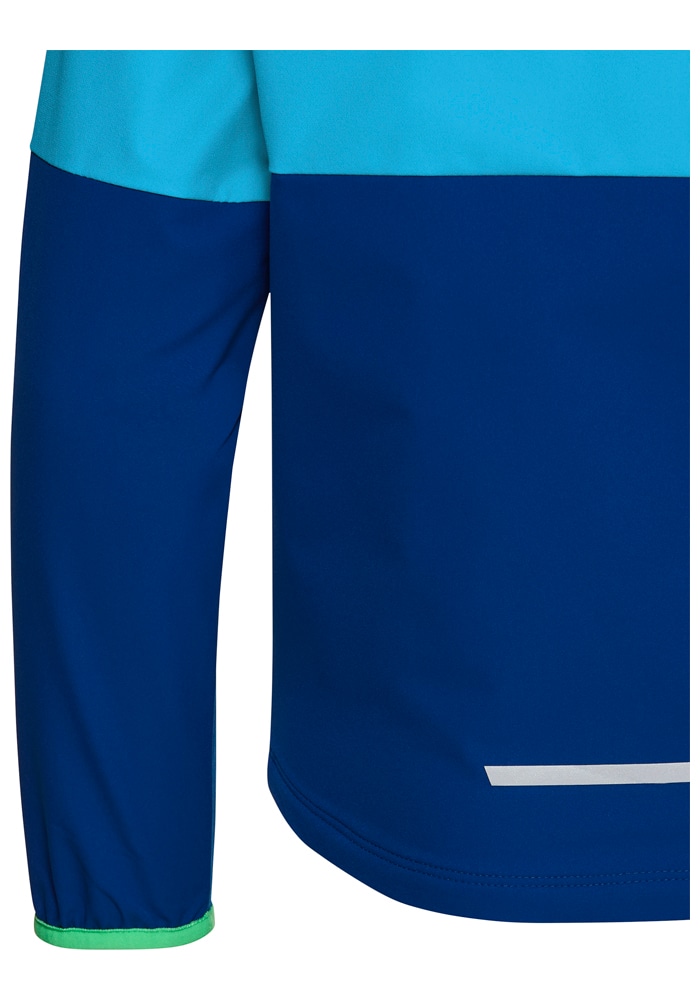 Jack Wolfskin Veste softshell »SANDBIRD HOODED JKT K« mit Kapuze Winddicht, atmungsaktiv, Übergangsjacke