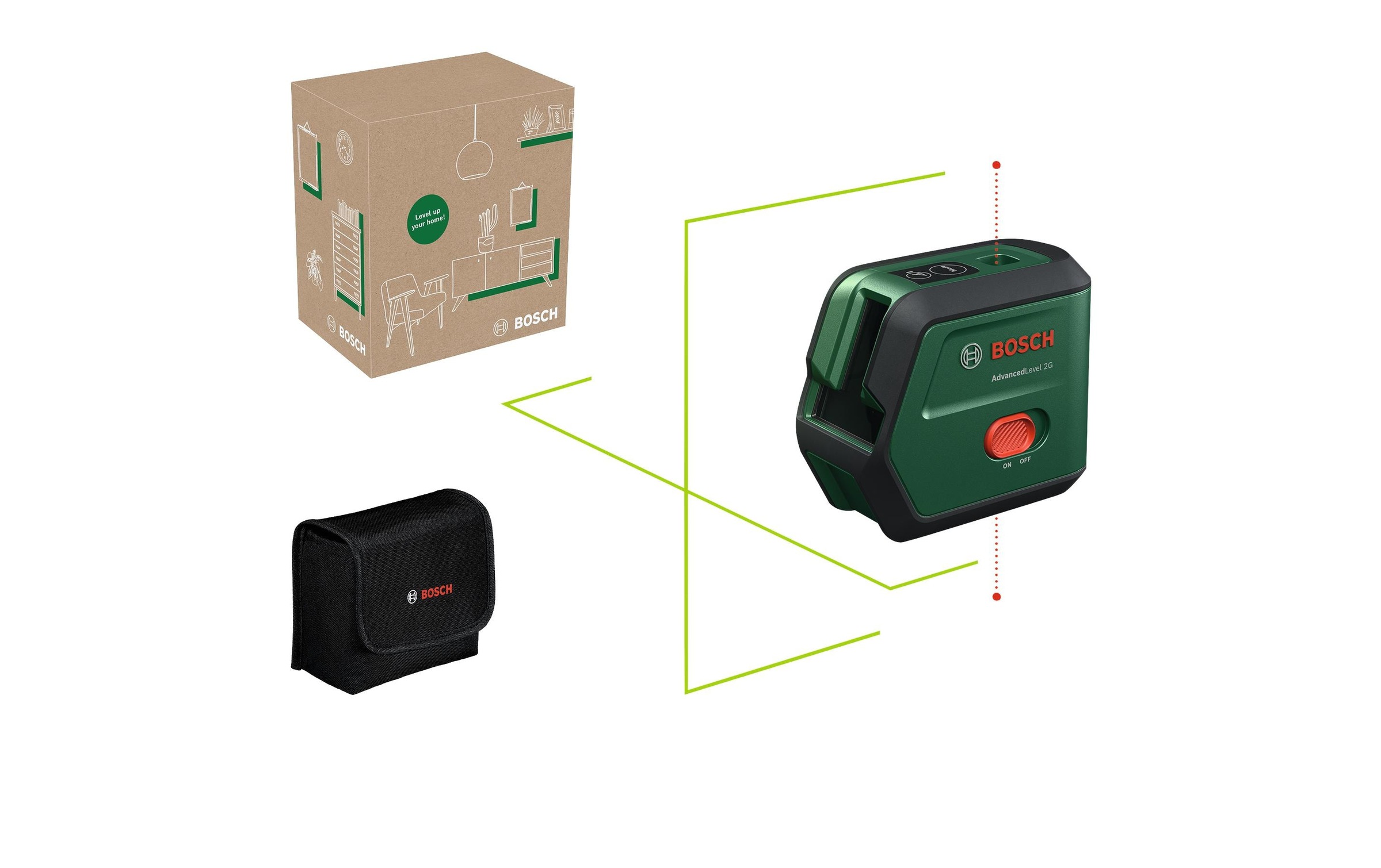 Image of BOSCH Kreuzlinienlaser "AdvancedLevel 2G 15 m"