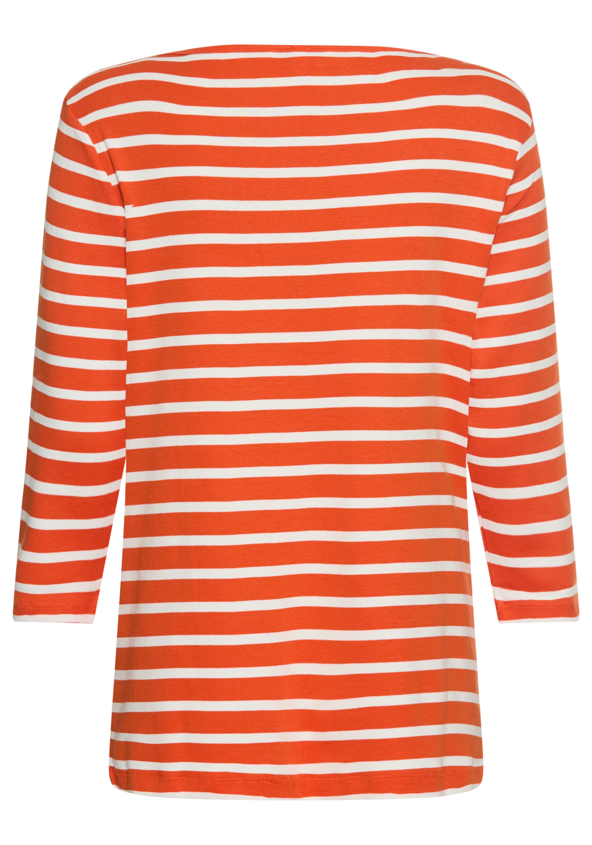 Tommy Hilfiger Curve T-Shirt »CRV SLIM CODY BOAT-NK 3/4SLV«, in Grossen Grössen, 3/4 Ärmel, Logostickerei