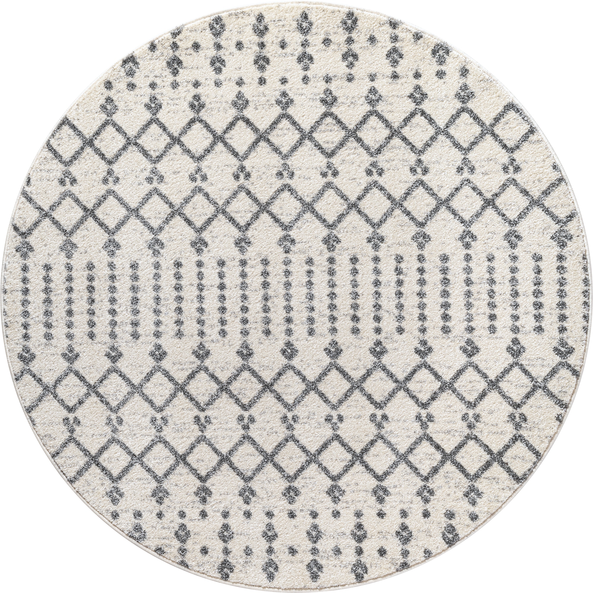 Sanat »Boho 8203  , auch als Läufer und in Rund« Rond 10 mm Höhe poils courts, robuste, bohème, scandinave, compatible chauffage au sol