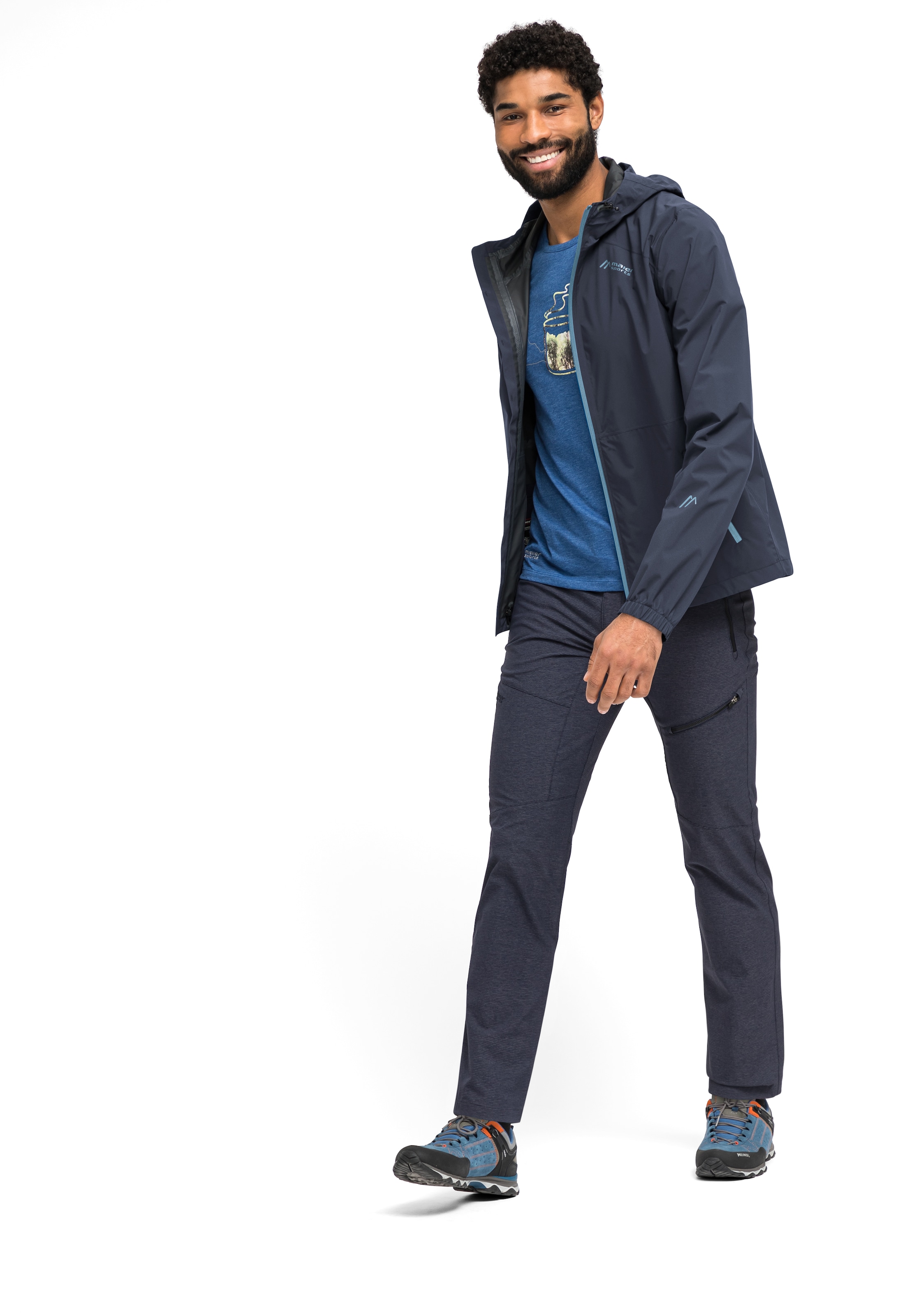 Maier Sports Funktionsjacke »Tind Eco M«, Minimalistische 2,5-Lagen-Jacke für Wanderungen und Touren