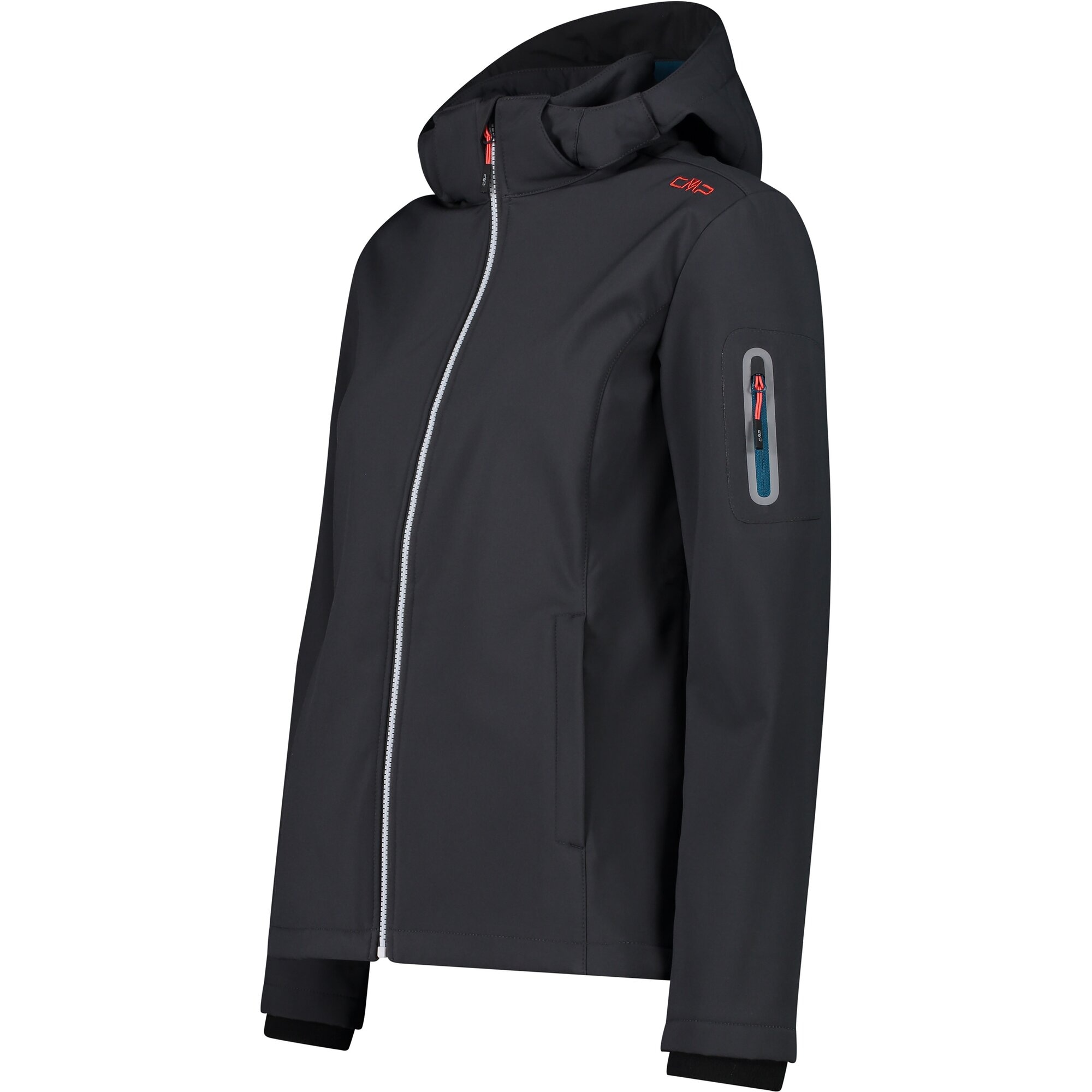 CMP Softshelljacke »WOMAN JACKET ZIP HOOD«, (1 St.), Wärmend & wind- & wasserabweisend