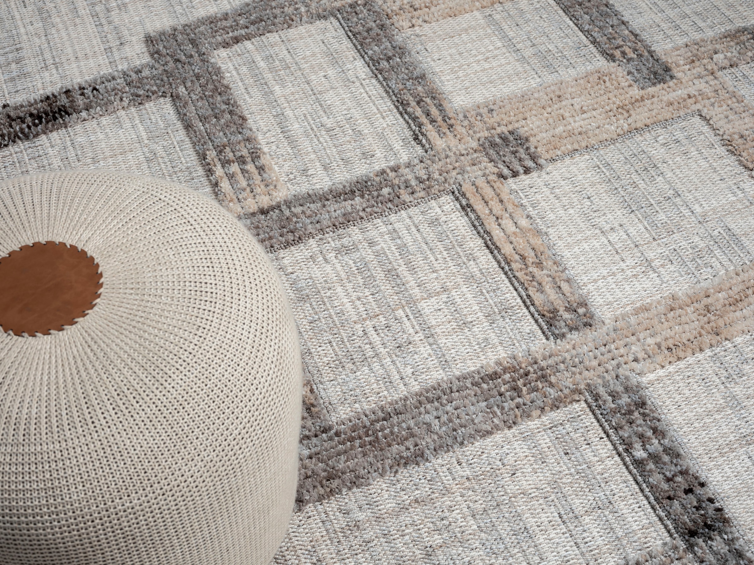 Myflair Möbel & Accessoires Tapis »Balania« Rectangulaire 15 mm Höhe Kurzflor, mit Hoch-Tief Effekt, besonders weich durch Microfaser