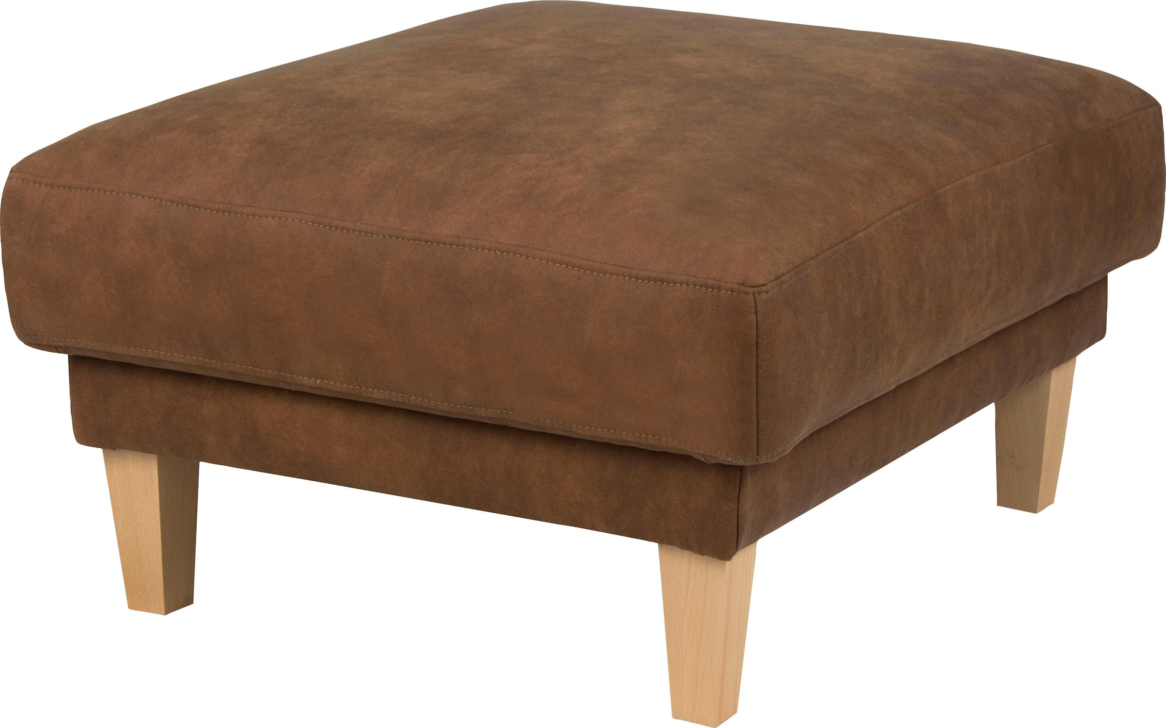 Home affaire Polsterhocker »TRIPLO passend zur Serie, Masse B/T/H: 82/72/46 cm«, mit Wellenunterfederung, in hochwertiger Verarbeitung
