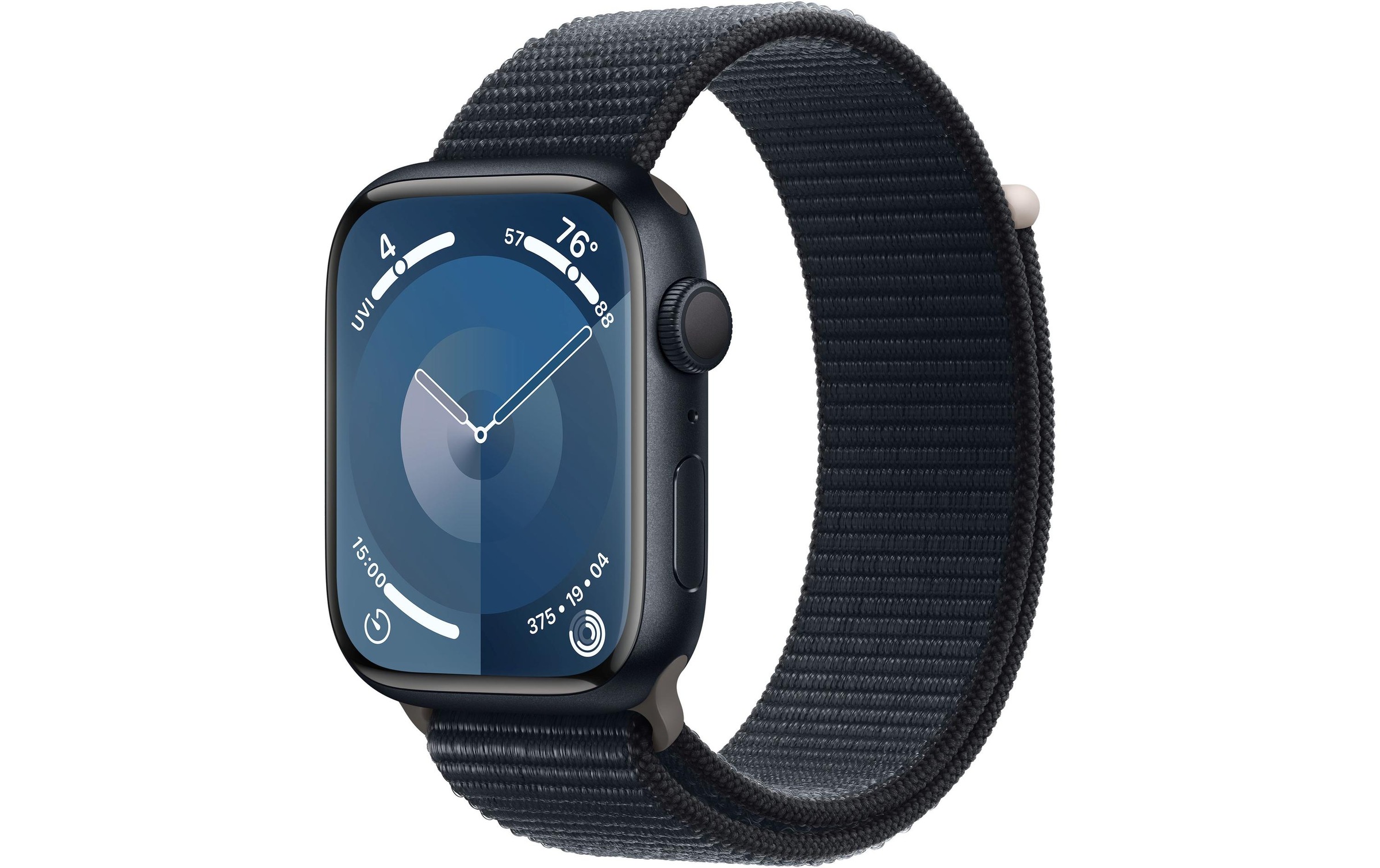 Apple Smartwatch »Series 9, GPS, Aluminium-Gehäuse mit Sport Loop Armband«, Watch OS 10, 64 GB,)