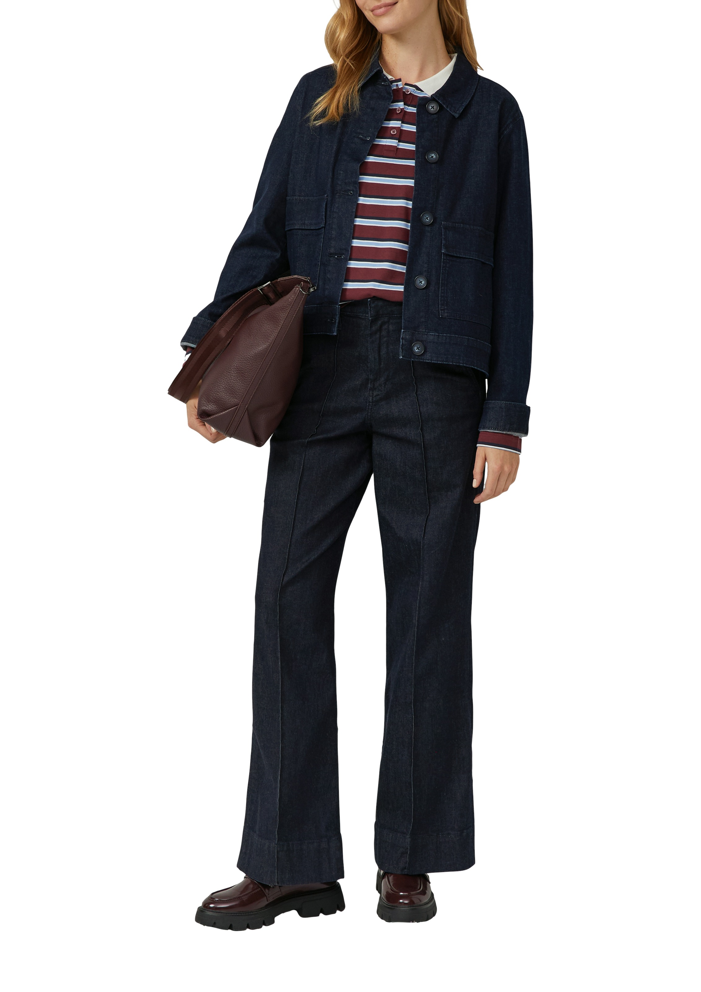 s.Oliver Poloshirt Langarm, mit Streifen