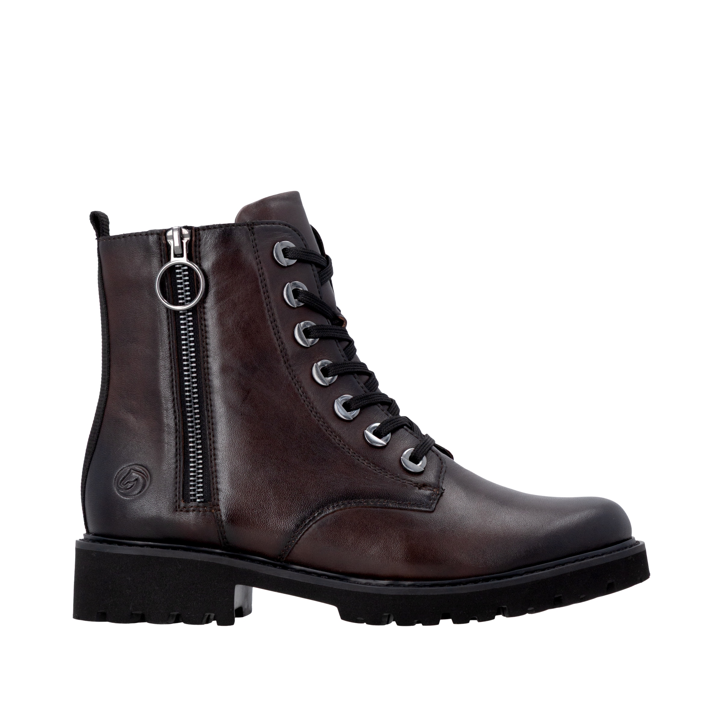 Remonte Bottes à lacets  talon bloc, bottines, boots à lacets, look usé à la mode