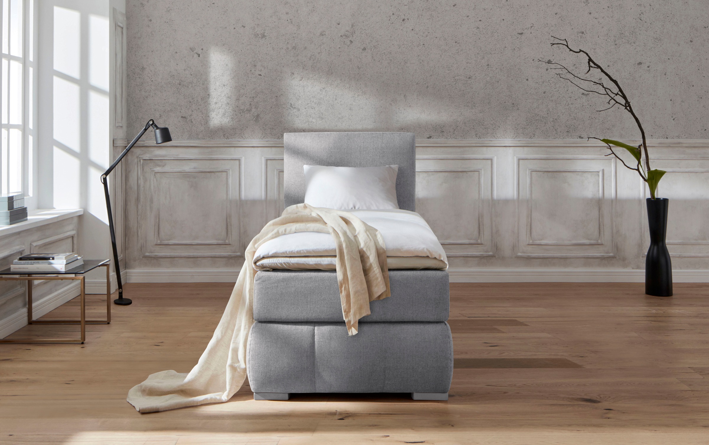 Home affaire Boxspringbett »Wehma« inkl. Topper in 3 verschiedenen Matratzen, auch in Samtstoff