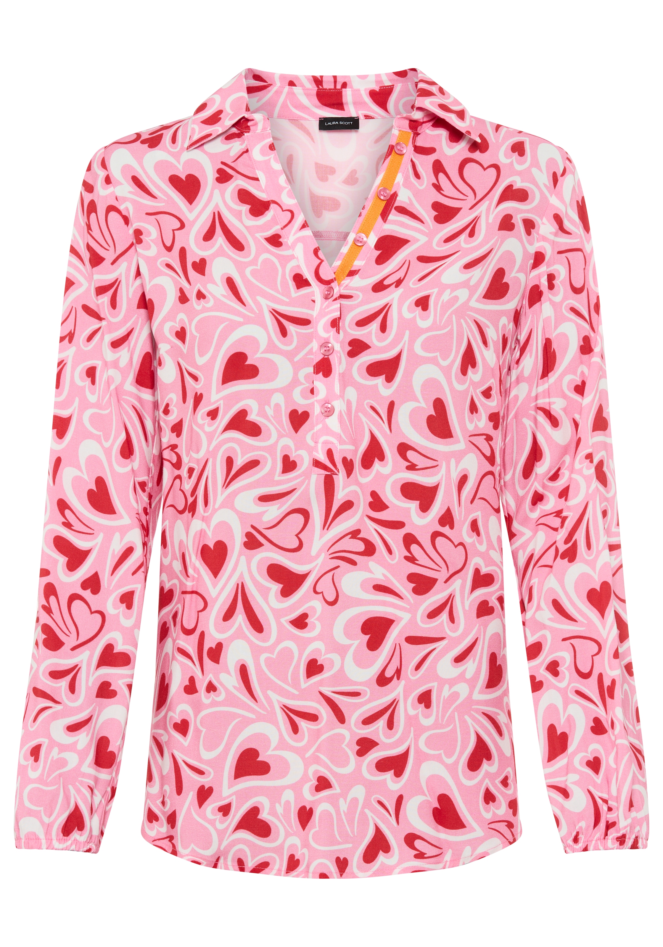 Laura Scott Chemisier long mit Kontrasttape - NEUE KOLLEKTION