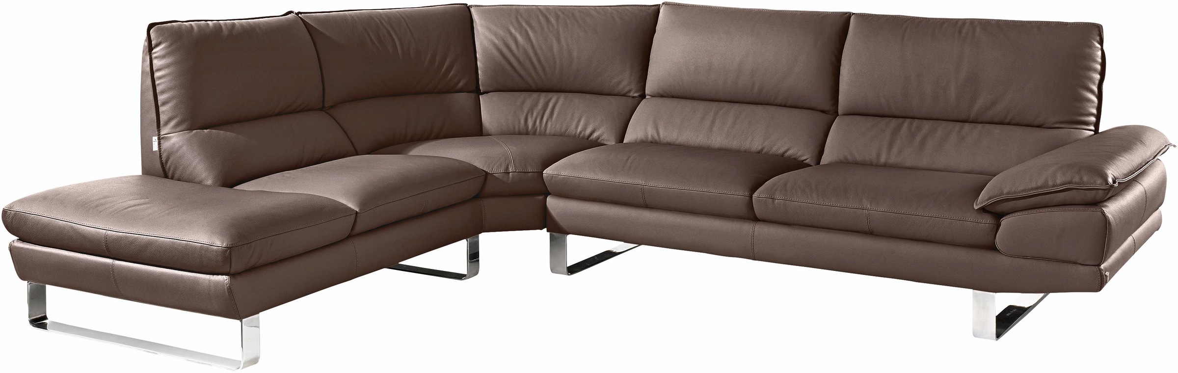 CALIA ITALIA Ecksofa »Dave, italienisches Designsofa mit erstklassigem Sitzkomfort, L-Form«, mit tollen Lederbezügen