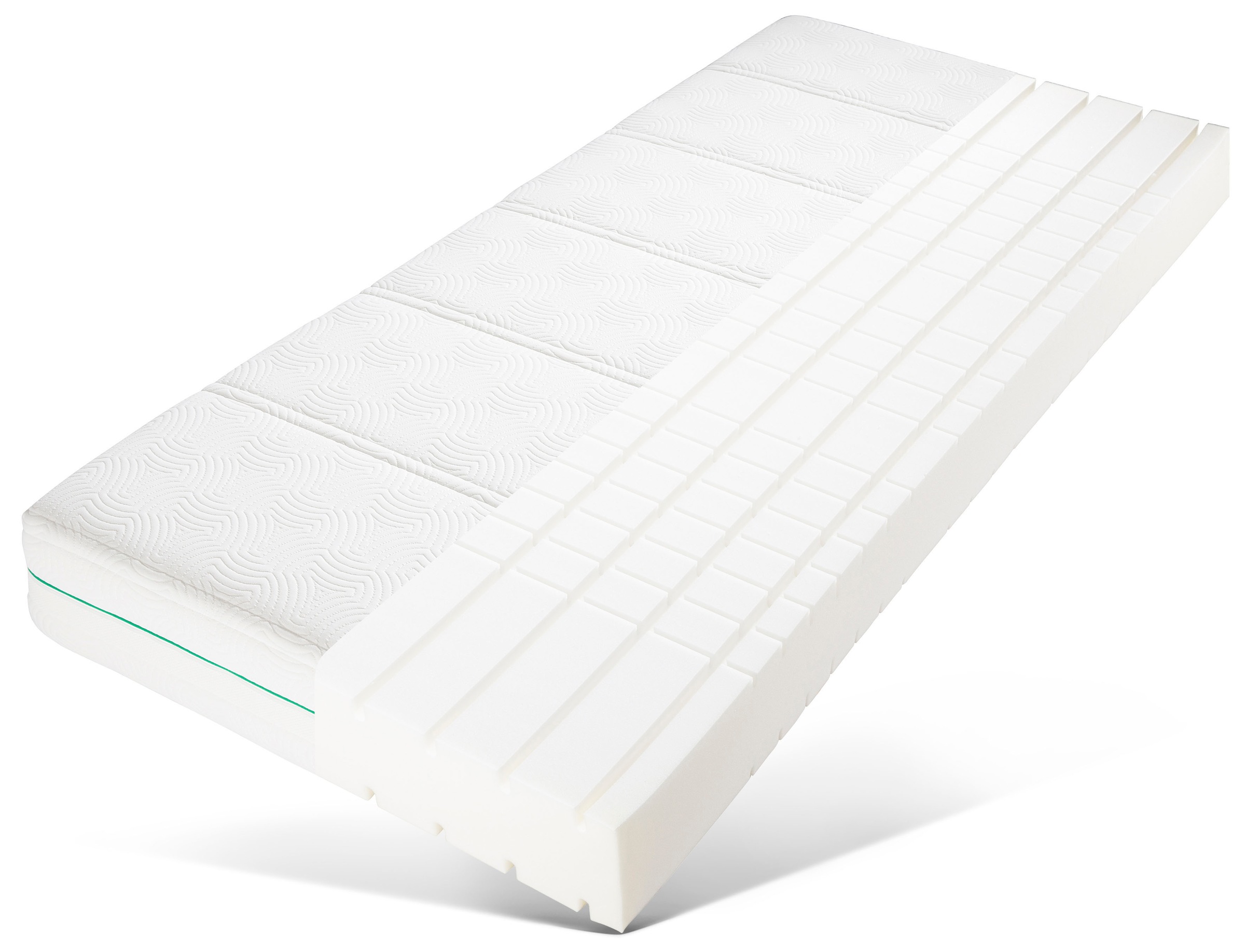 Image of GOODproduct Komfortschaummatratze »Kapua Leela«, 24 cm cm hoch, Raumgewicht: 30 kg/m³, (1 St.), Nachhaltiges Produktkonzept: recyceltes Material im Bezug und Schaumkern, Bezug 100% recycelbar bei Ackermann Versand Schweiz