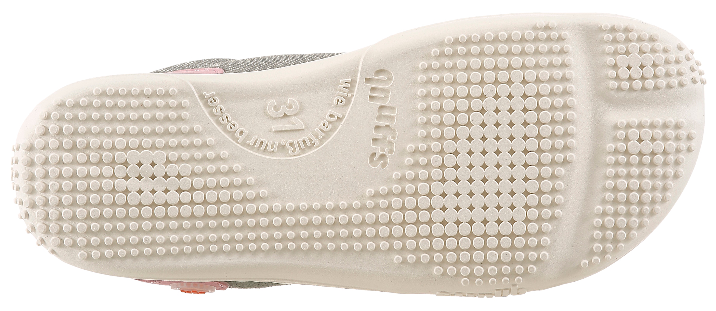 qnuffs Chaussures pieds nus »Erle«  chaussure à scratch, chaussure basse, sneaker avec empiècements contrastés