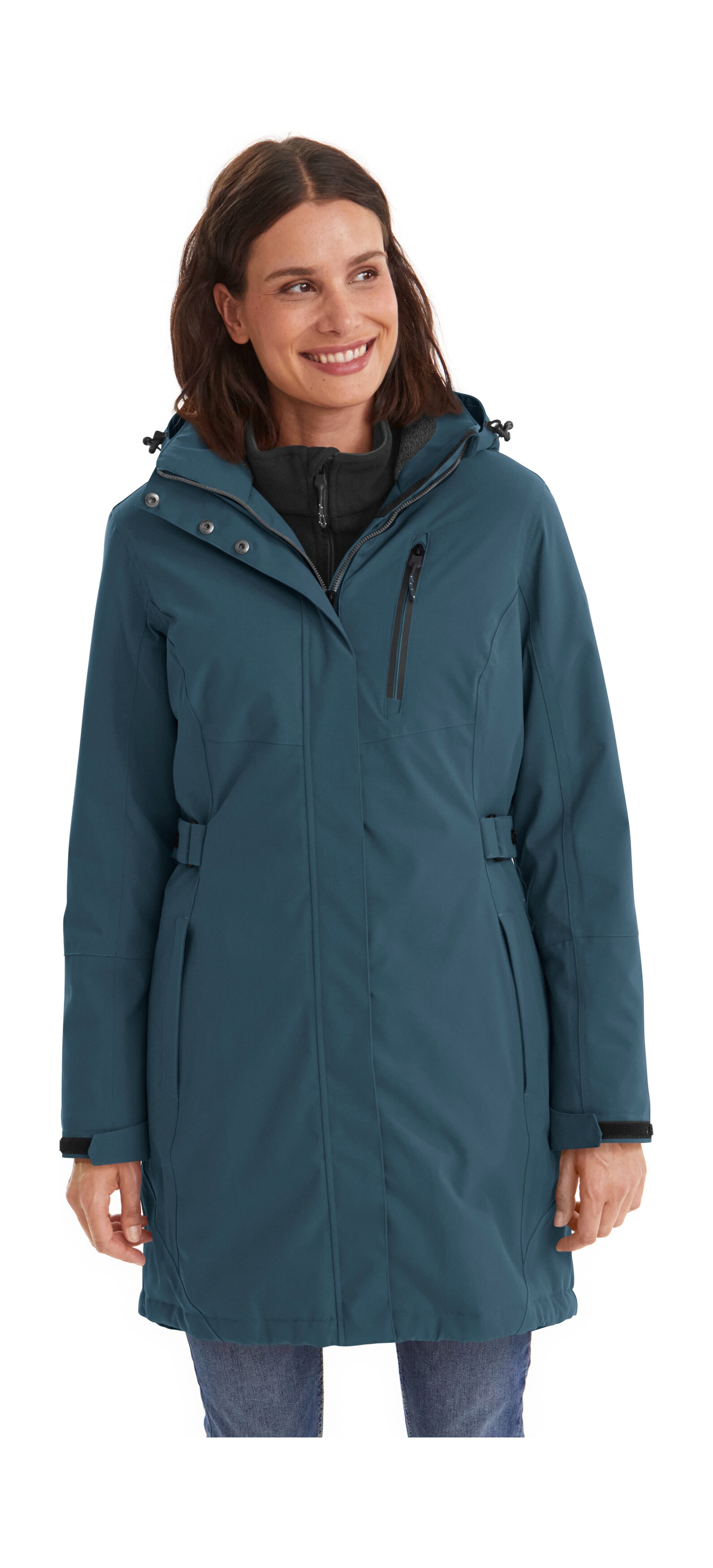 Image of Killtec Parka "KOW 165 WMN PRK" Wasser- und winddichter Parka mit Teddyfleece und abnehmbarer Kapuze