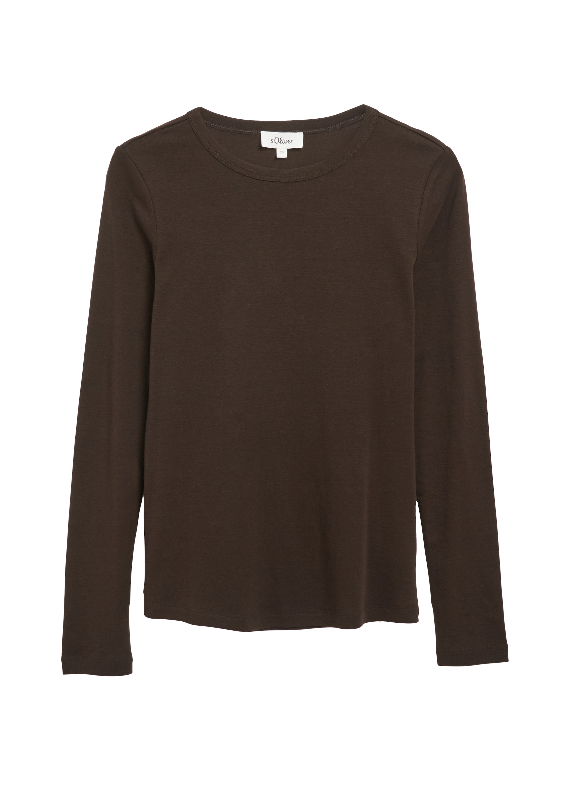 s.Oliver Langarmshirt mit U-Boot-Ausschnitt