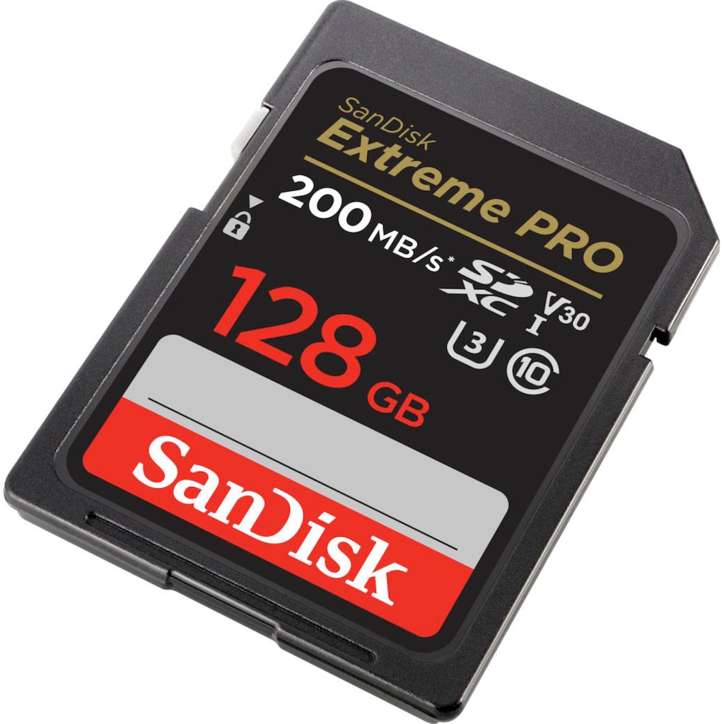 Sandisk Speicherkarte »Extreme PRO SDXC™-UHS-I-Karte«, (Video Speed Class 30 (V30)/UHS Speed Class 3 (U3) 200 MB/s Lesegeschwindigkeit)