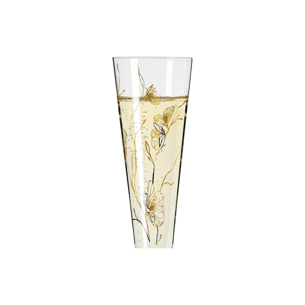 Ritzenhoff Champagnerglas »Goldfarbennacht«, (1 tlg.)