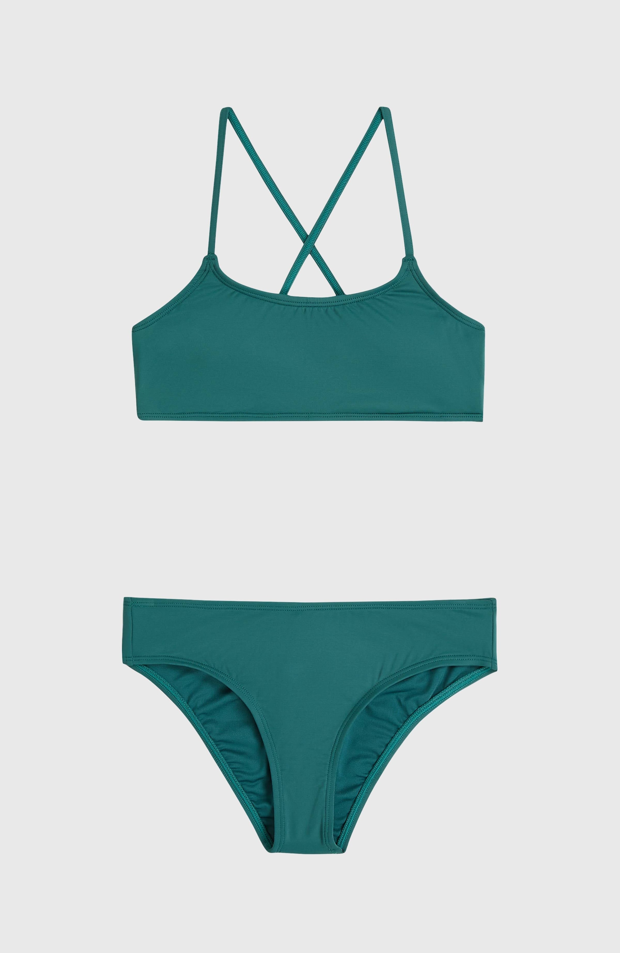 Image of ONeill Bandeau-Bikini "ESSENTIALS BRALETTE BIKINI SET" 2 Stk. feste Träger, herausnehmbare Pads ab Grösse 140