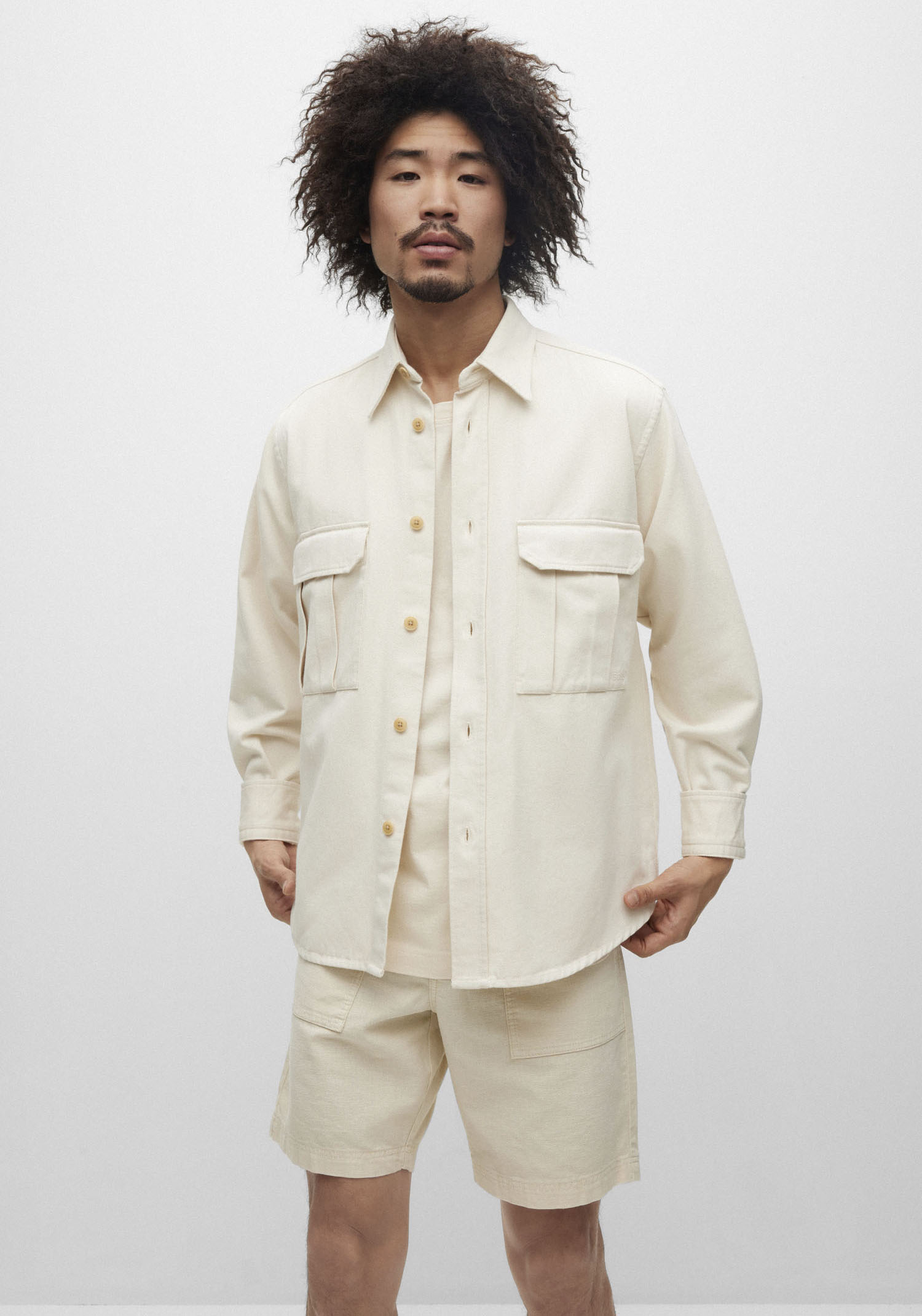 Langarmshirt, mit Brusttaschen