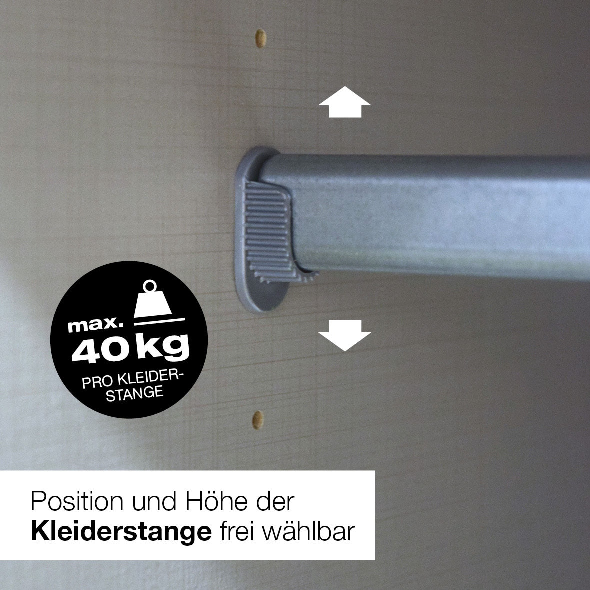 Wimex Armoires à vêtements »Marburg erhältlich in den Breiten 135cm & 180cm« incl. miroir et deux tiroirs