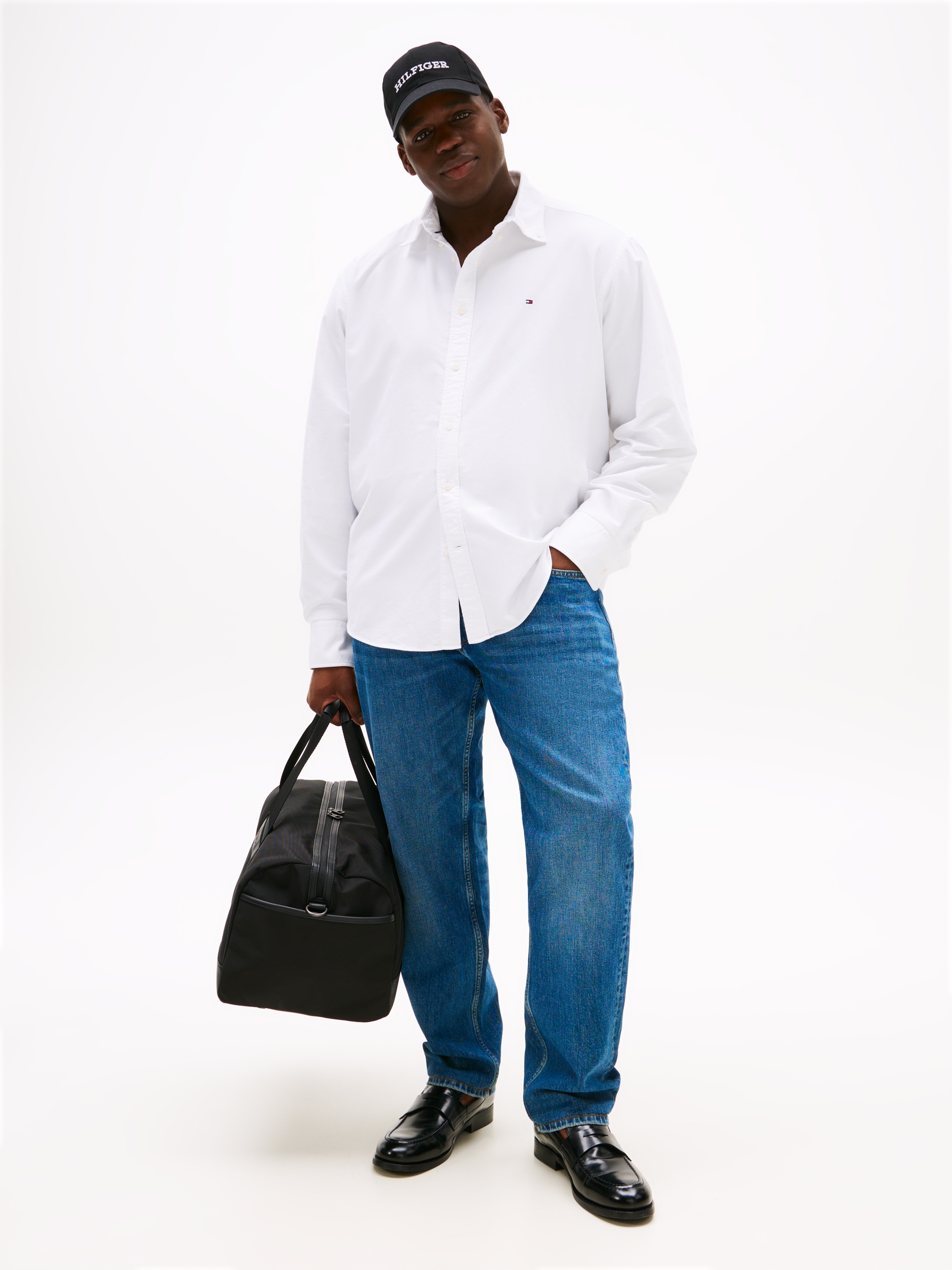 Tommy Hilfiger Big & Tall Langarmhemd »BT-SOLID HERITAGE OXFORD RF S-B«, Grosse Grössen