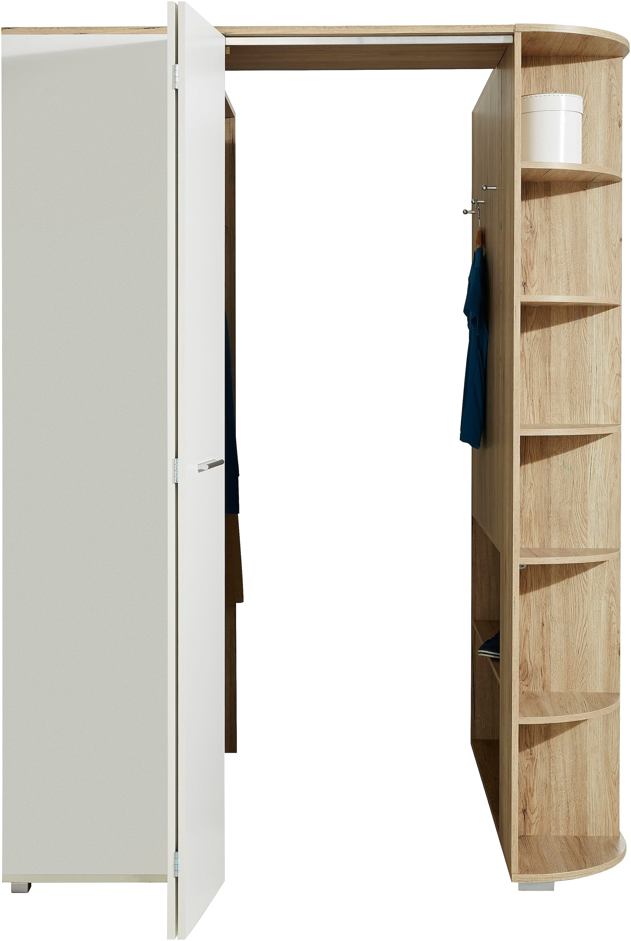 Wimex Jugendzimmer-Set »Joker Kleiderschrank mit Garderobe, Bett und Stauraumschubladen«, (Set, 4 tlg.)