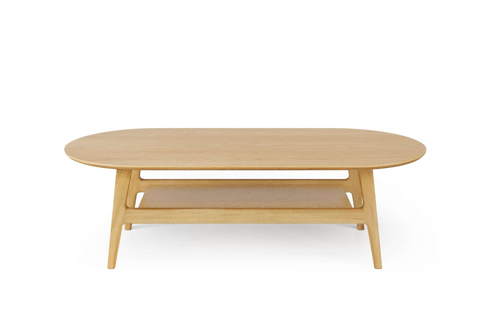 Woodman Couchtisch »Curved«, Scandi Design, Breite 130 cm