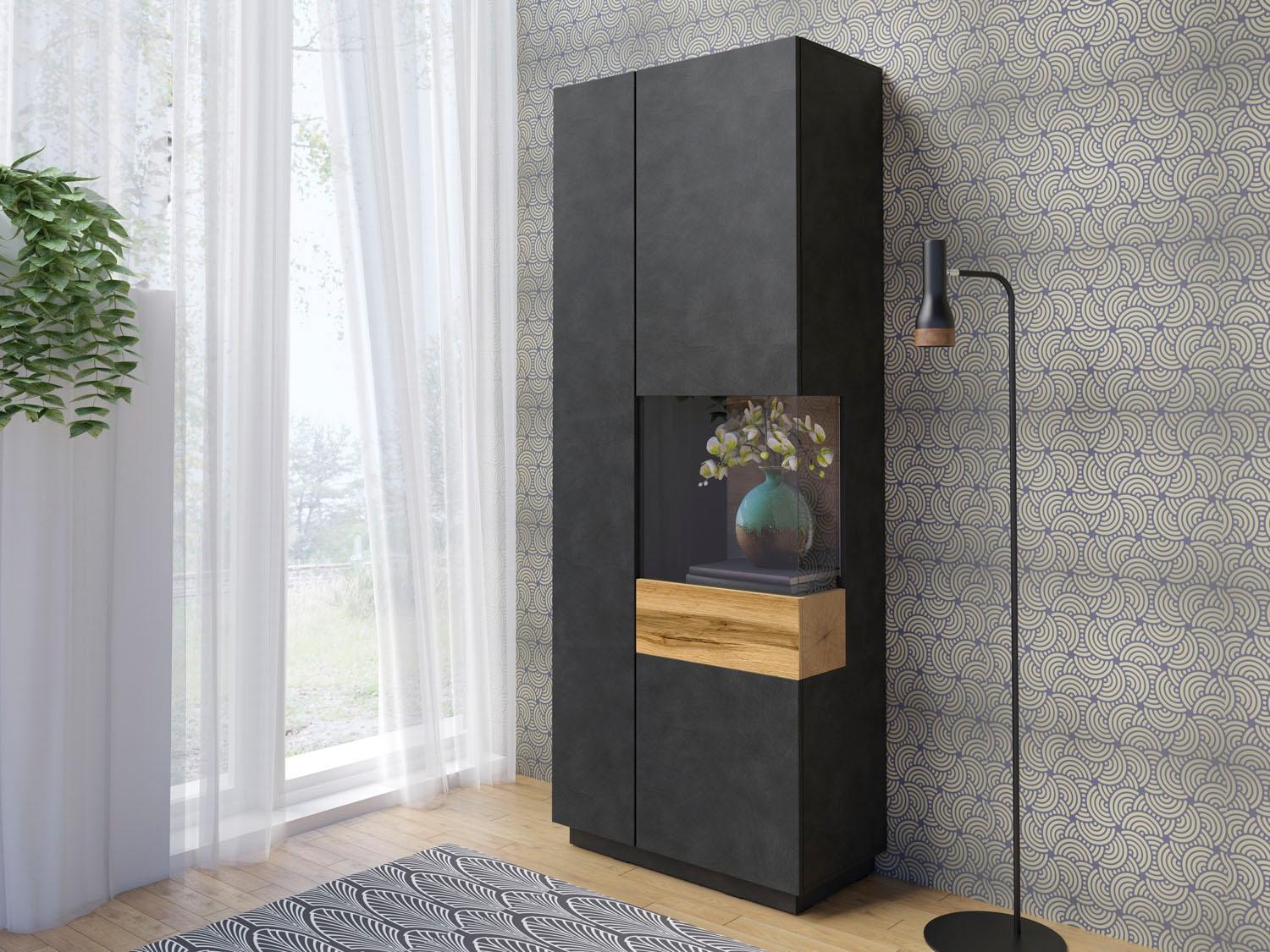 Helvetia Vitrine »SILKE«, Höhe bequem kaufen 207 cm