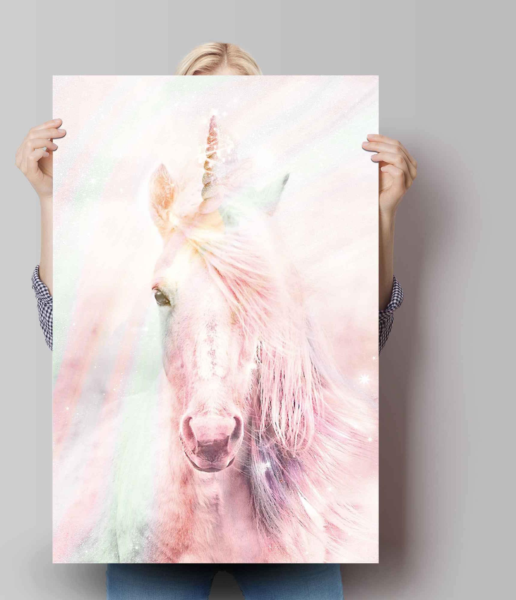 ♕ Reinders! »Poster Fantasie Einhorn - - auf St.) Poster Pferd«, (1 Farbenfroh versandkostenfrei Einhorn, Magisches