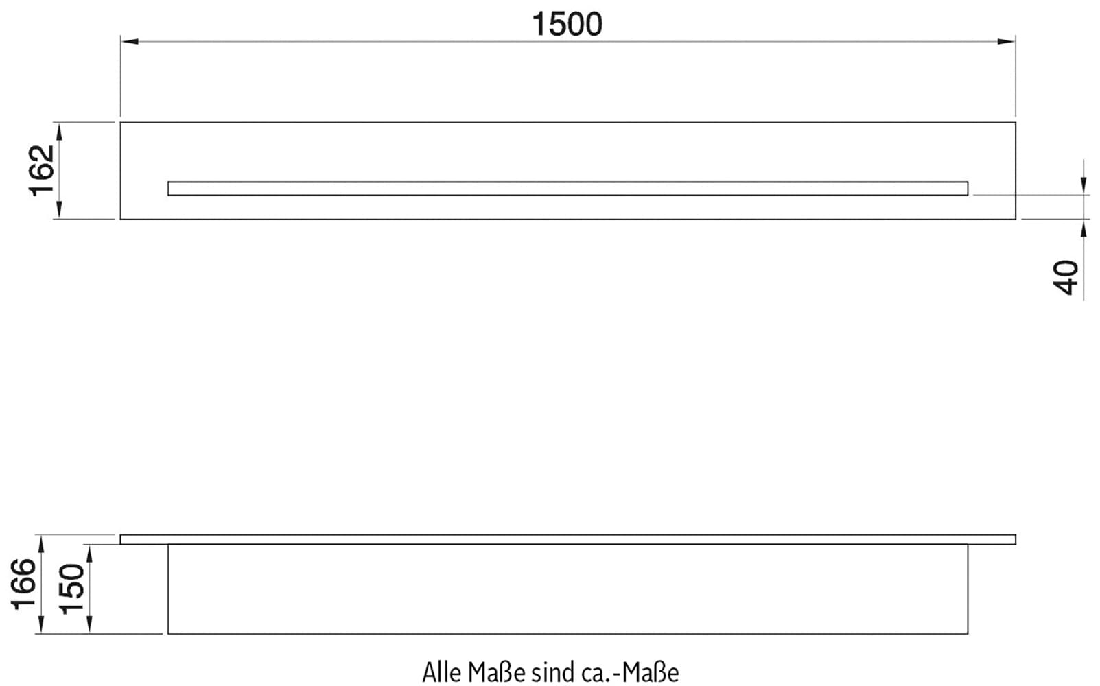 Home affaire Wandboard »Stranda, Wandregal im Scandi-Style, Wandhalter mit Ablagefläche«, vielseitig einsetzbares Hängeregal, in zwei Farben & Grössen verfügbar
