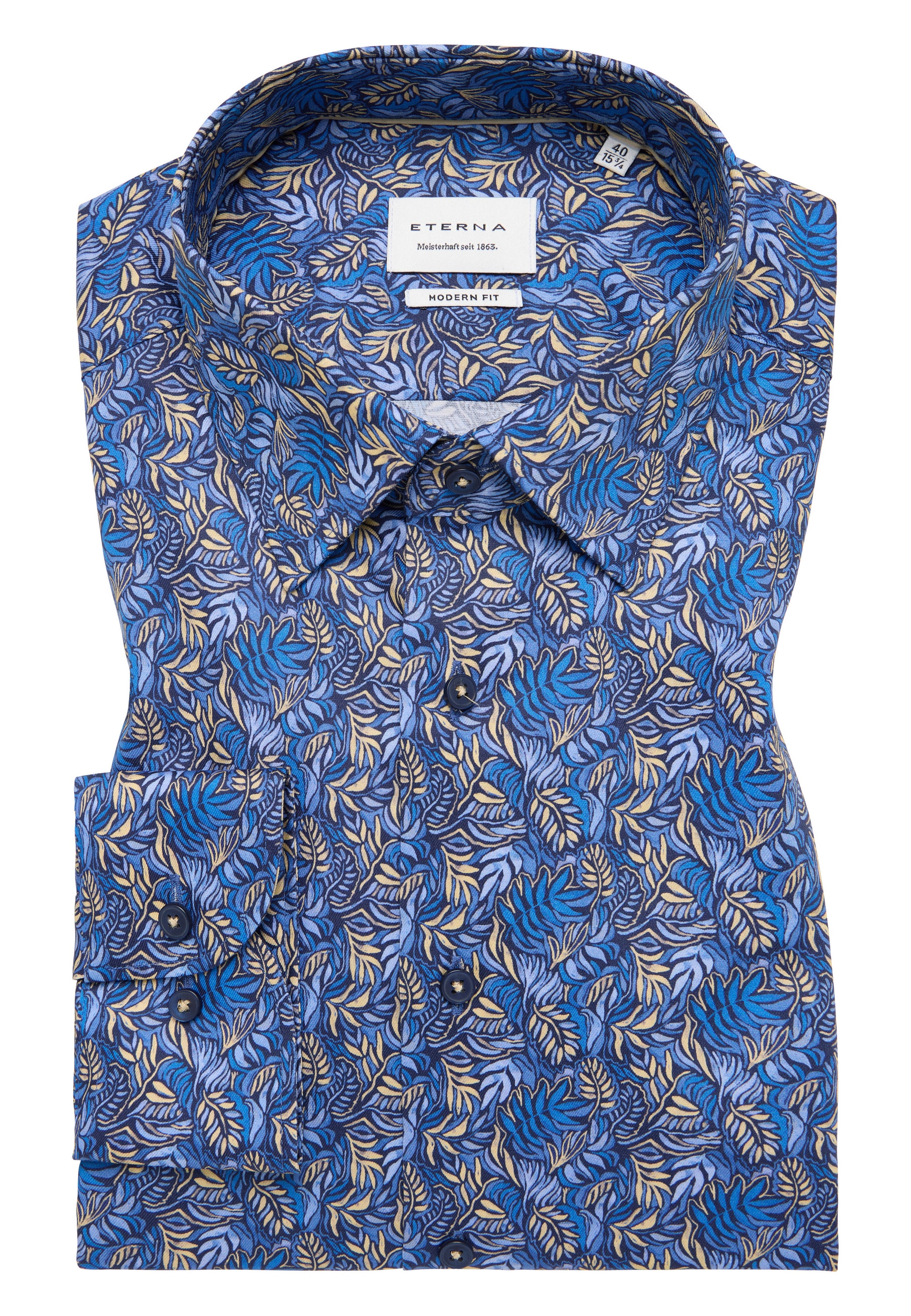 Eterna Langarmhemd »MODERN FIT«, NON IRON (bügelfrei)