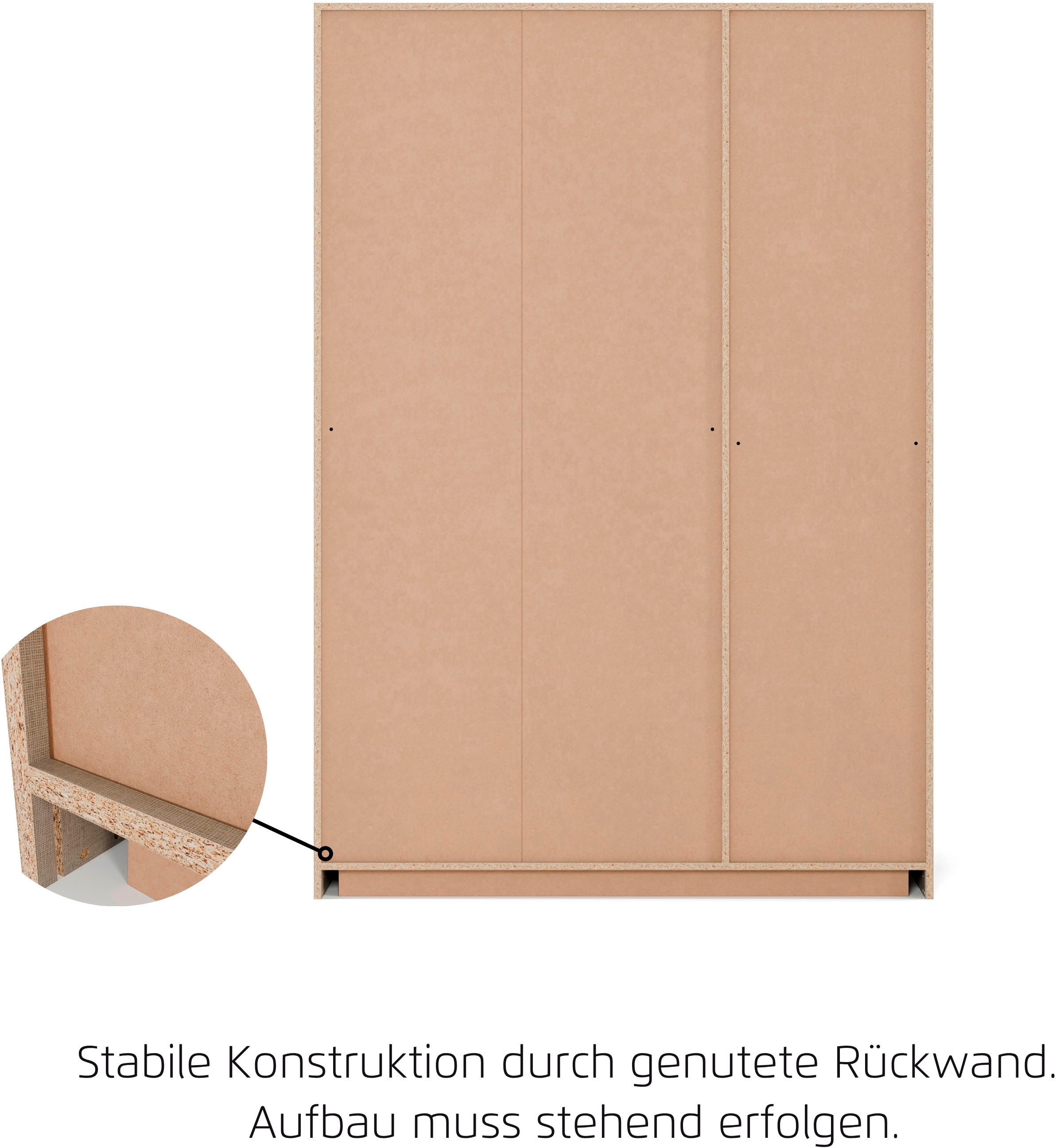 rauch Armoire à portes battantes »Kleiderschrank Schrank Garderobe COSTA in den Breiten 91/136/181 cm« En 3 configurations BASIC/CLASSIC/PREMIUM,  beaucoup d’espace, façade sans poignées et fonction push-to-open MADE IN GERMANY