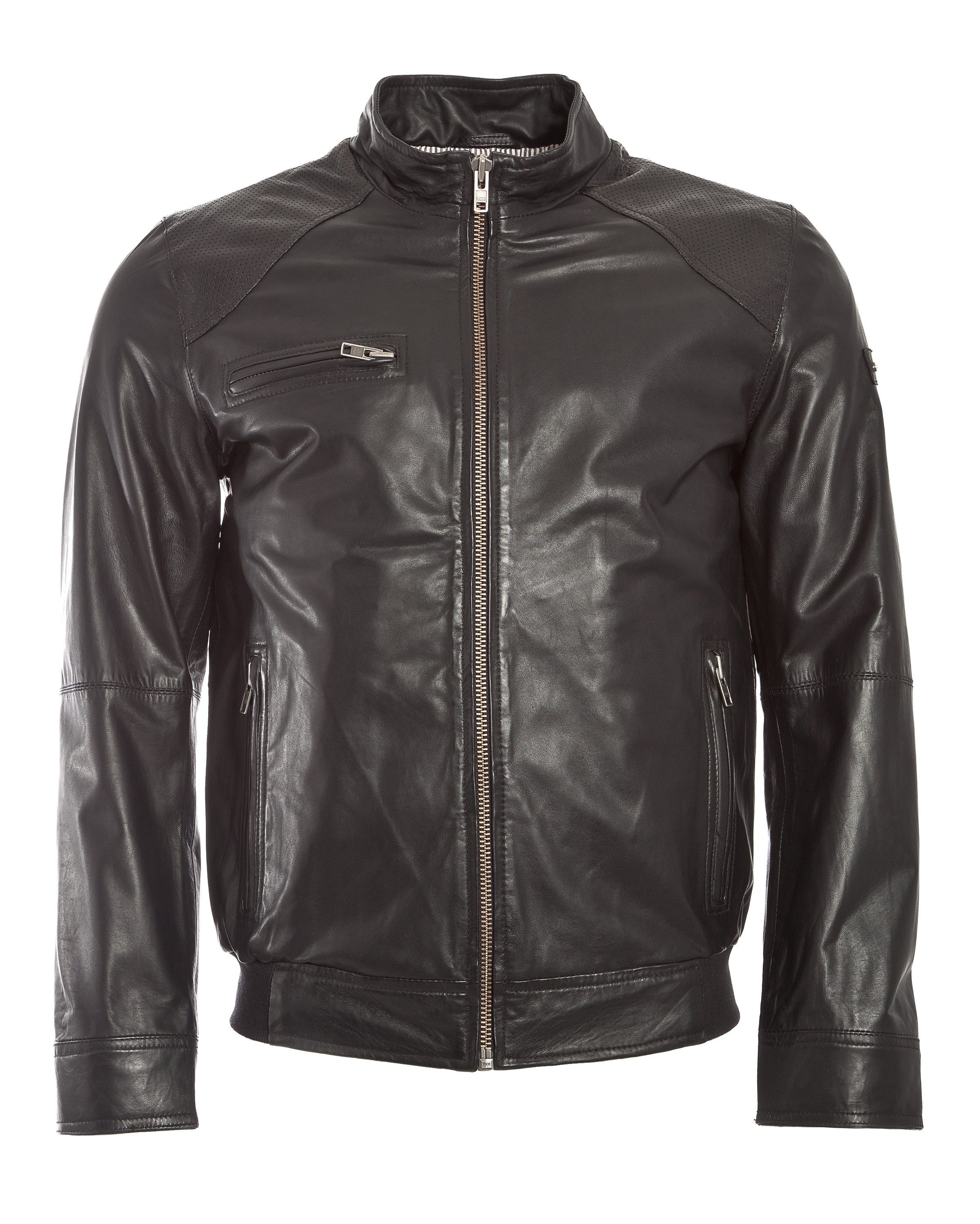 Lederjacke mit edlem Design »Tassano«