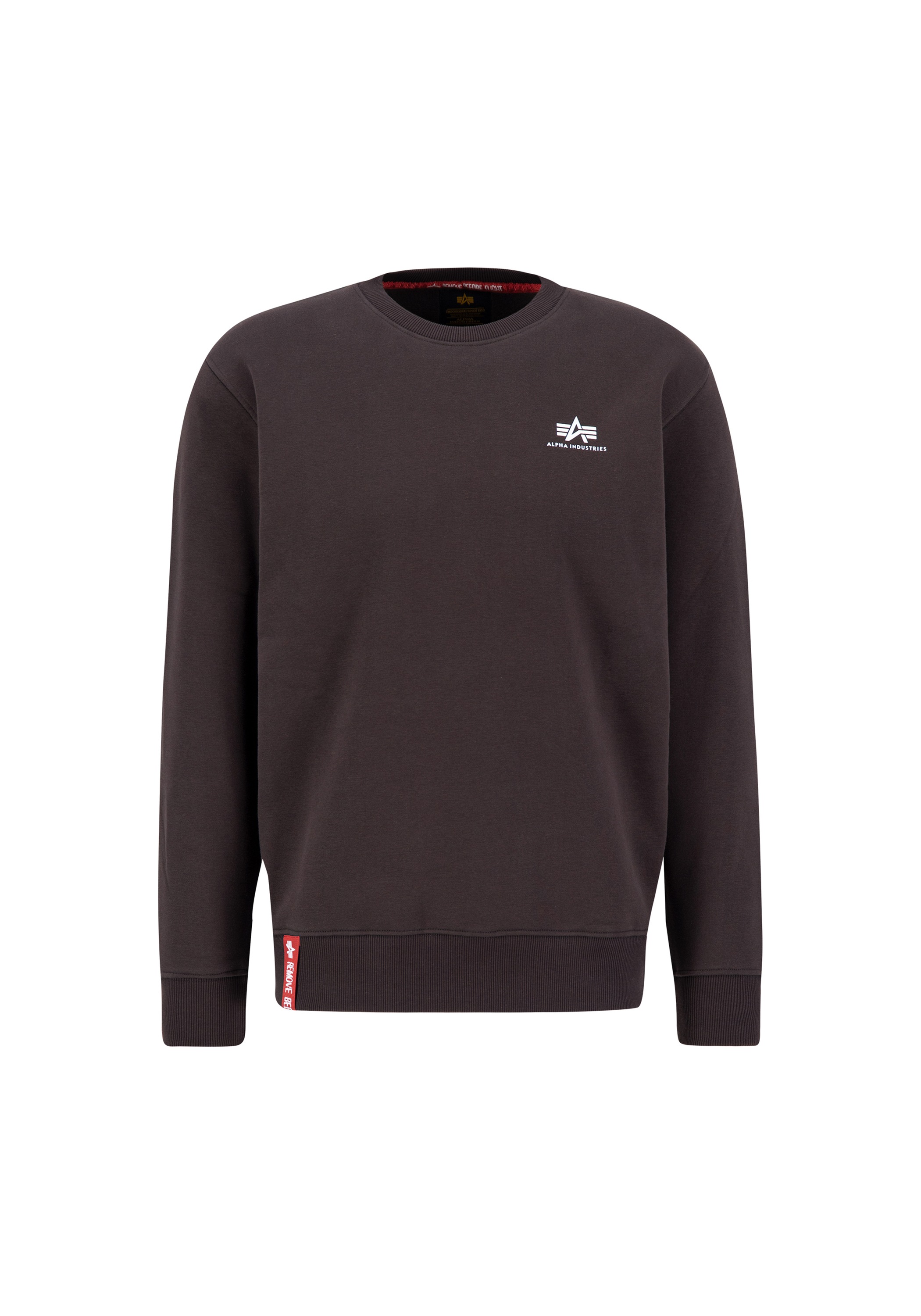 Alpha Industries , Sweater »Basic Sweatshirt SL« , braun , 4 XL , Brushed Fleece Stoff