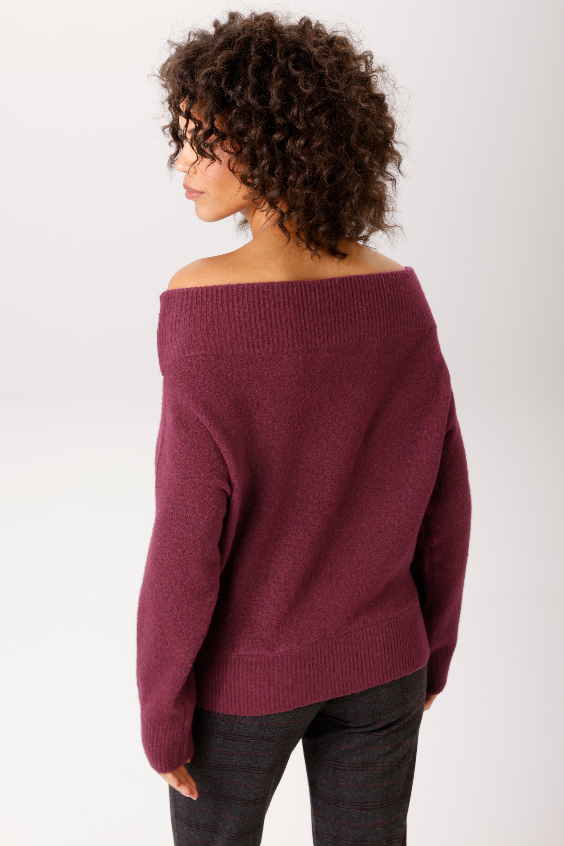 Aniston CASUAL Pull en tricot avec encolure Carmen - NOUVELLE COLLECTION
