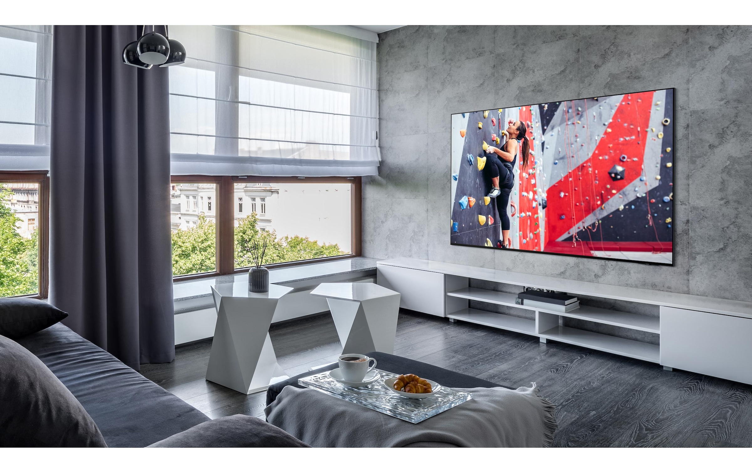 Samsung QLED-Fernseher »QE77S95D ATXZU 77«, 4K Ultra HD