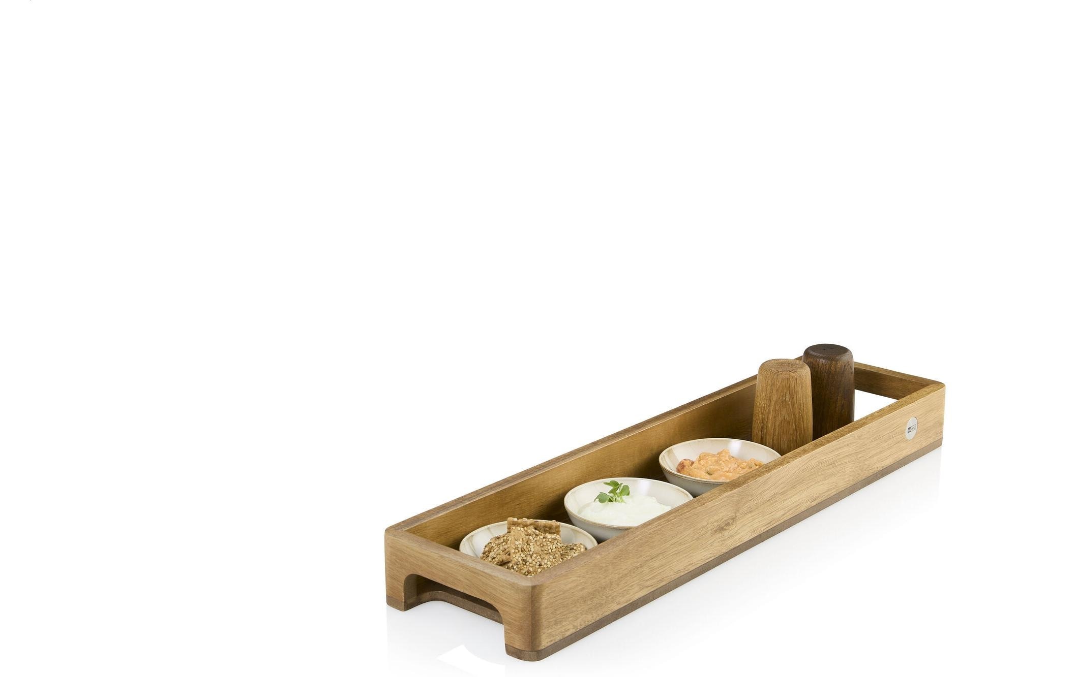 AdHoc Acacia Wood Slim Serving tray - Brown