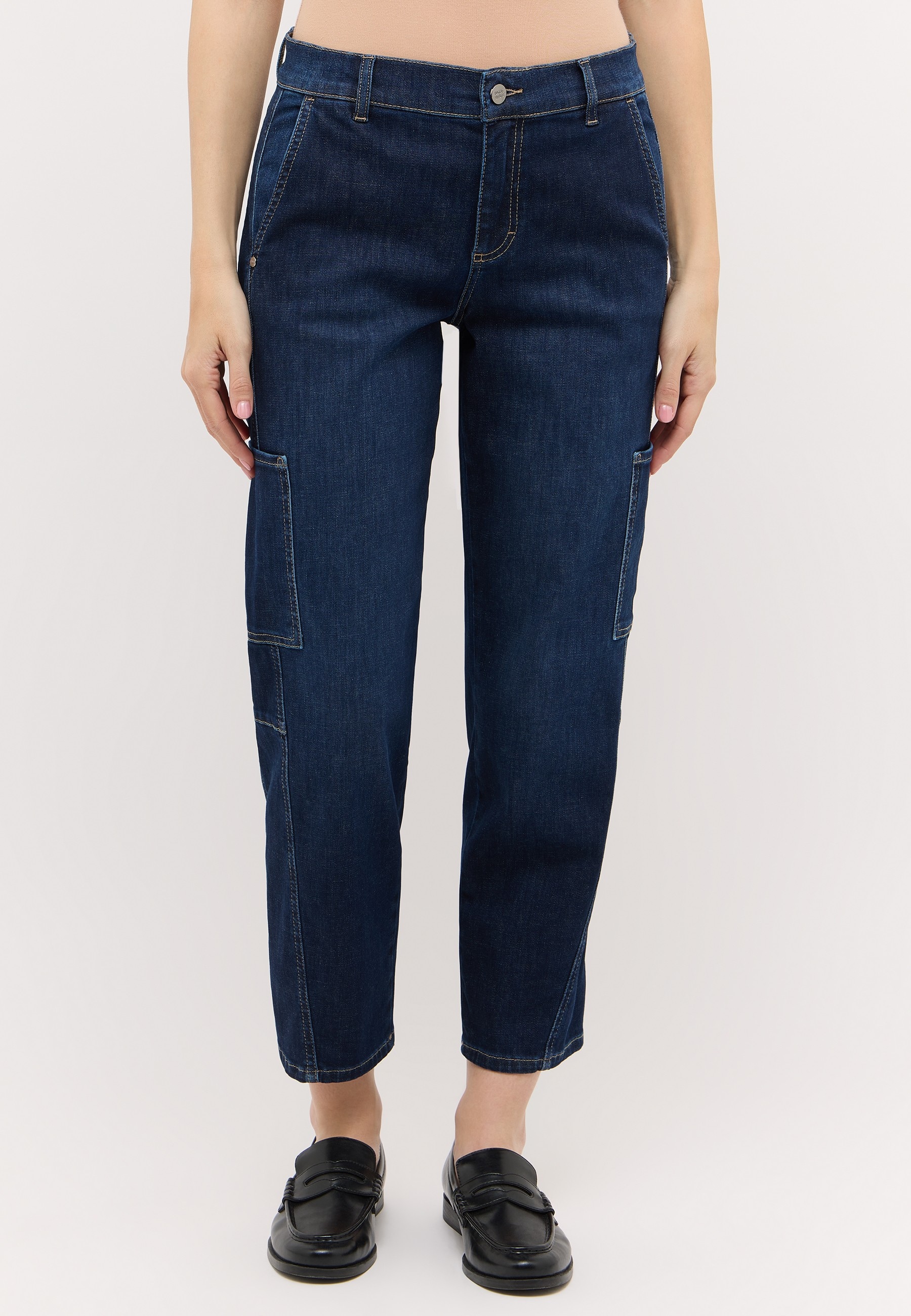 Image of ANGELS Cargojeans "EVY CARGO" mit aufgesetzten Taschen an der Seite, O-Shape