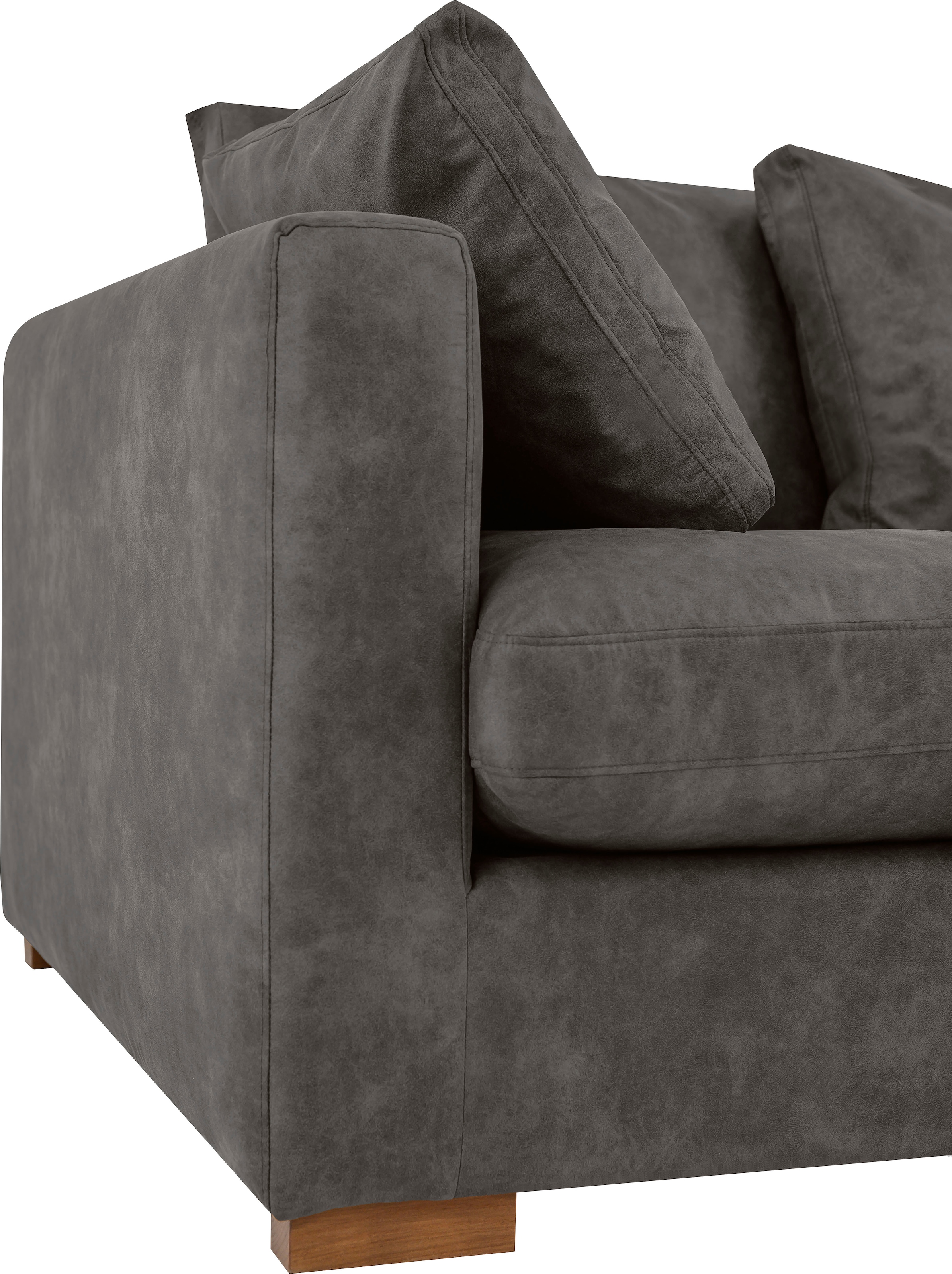 Home affaire Big-Sofa »Coray«, extra weich und kuschelig, Füllung mit Federn und Daunen