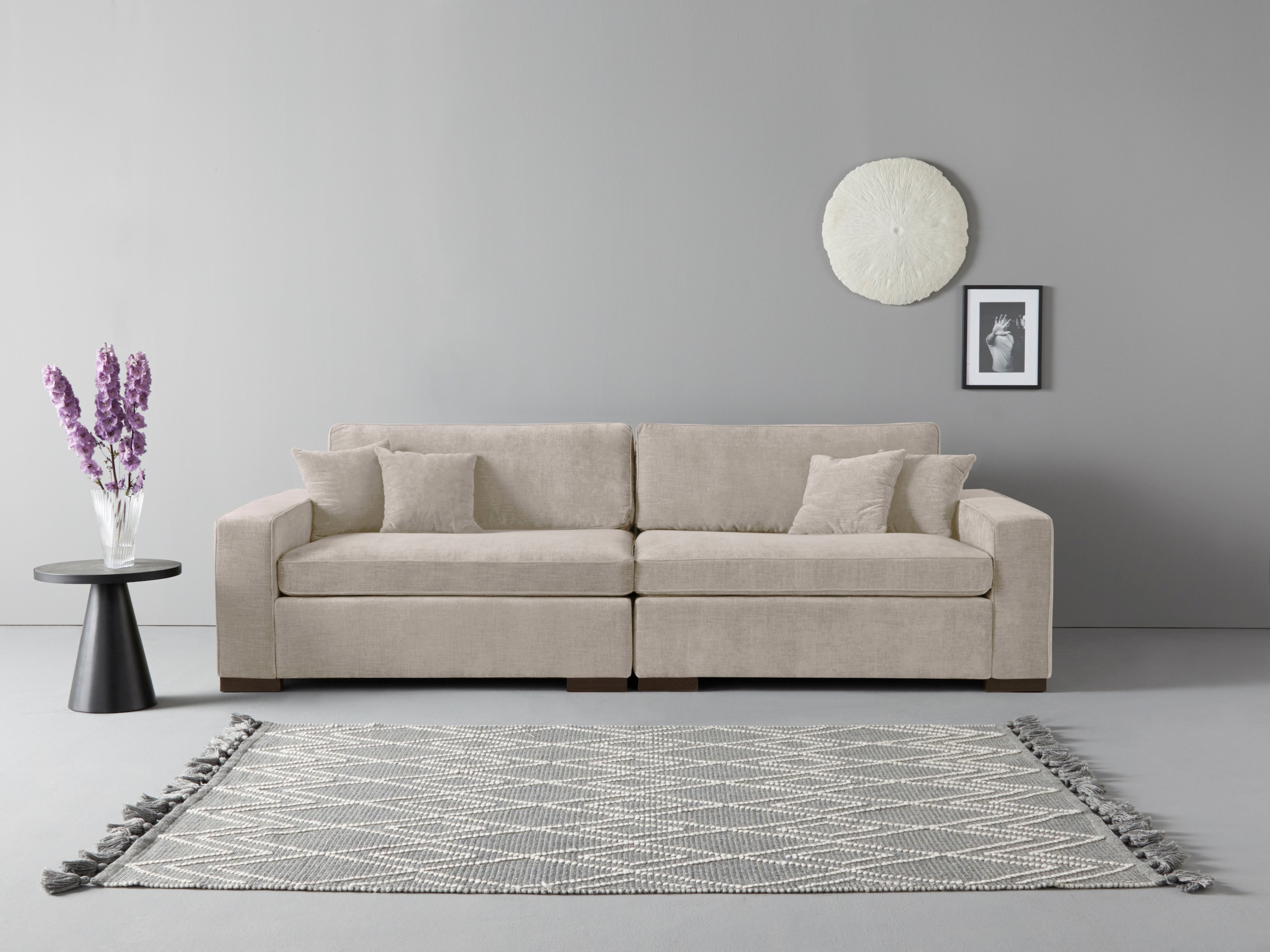 Image of Home affaire 2-Sitzer "Skara XXL" Lounge-Sofa XXL mit Federkern-Polsterung, in vielen Bezugsvarianten