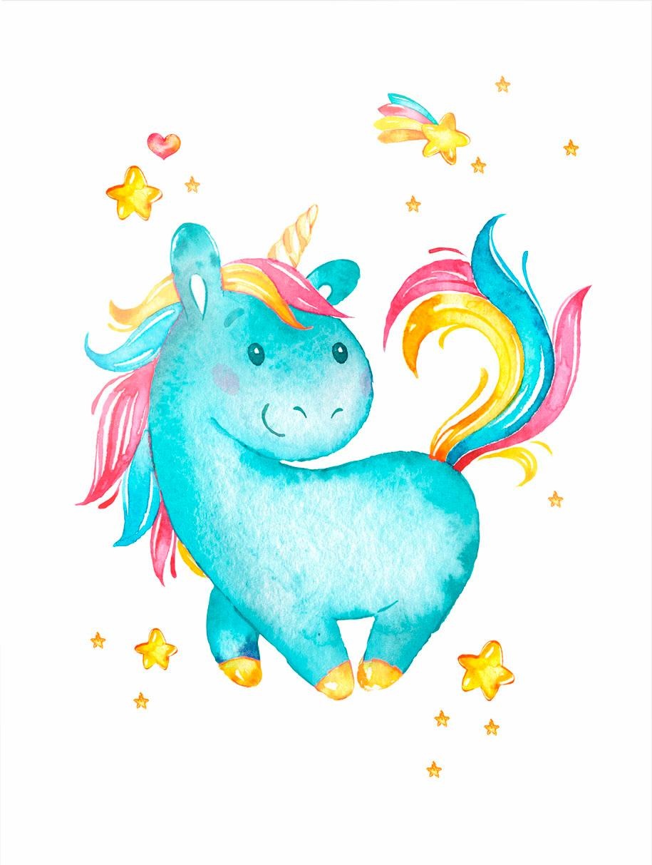 Image of Wall-Art Poster »Milly the Unicorn«, 40/50 cm, gerahmt, Poster, Wandbild, Bild, Wandposter bei Ackermann Versand Schweiz