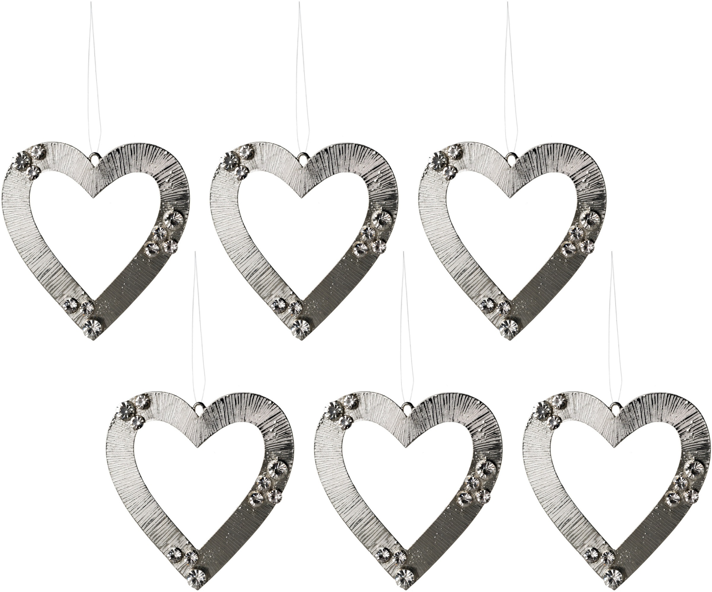 Image of Creativ deco Dekohänger, (6 St.), mit Glitzer-Steinen bei Ackermann Versand Schweiz